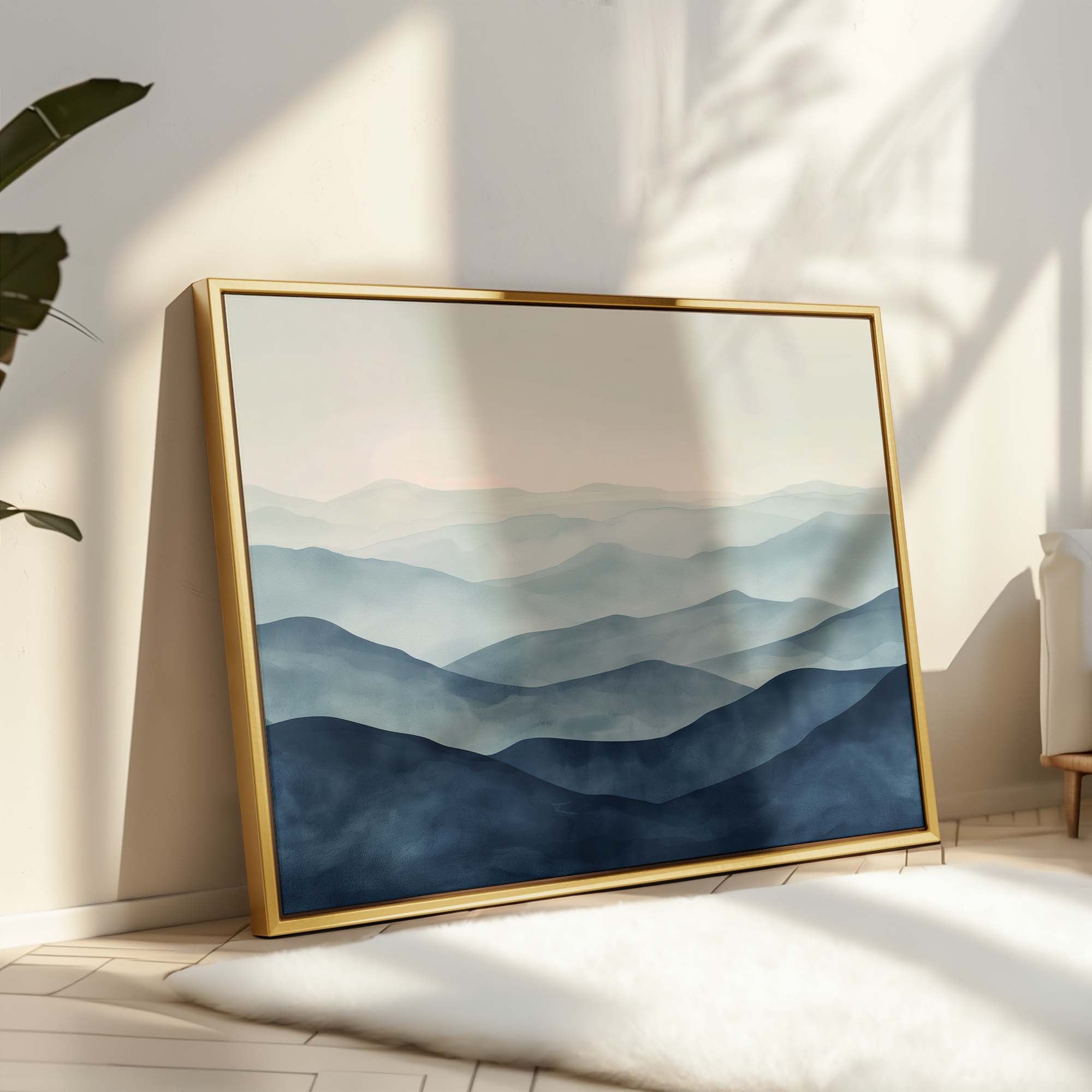 Twilight Ridges Framed Canvas Wall Art - Melrose Editions