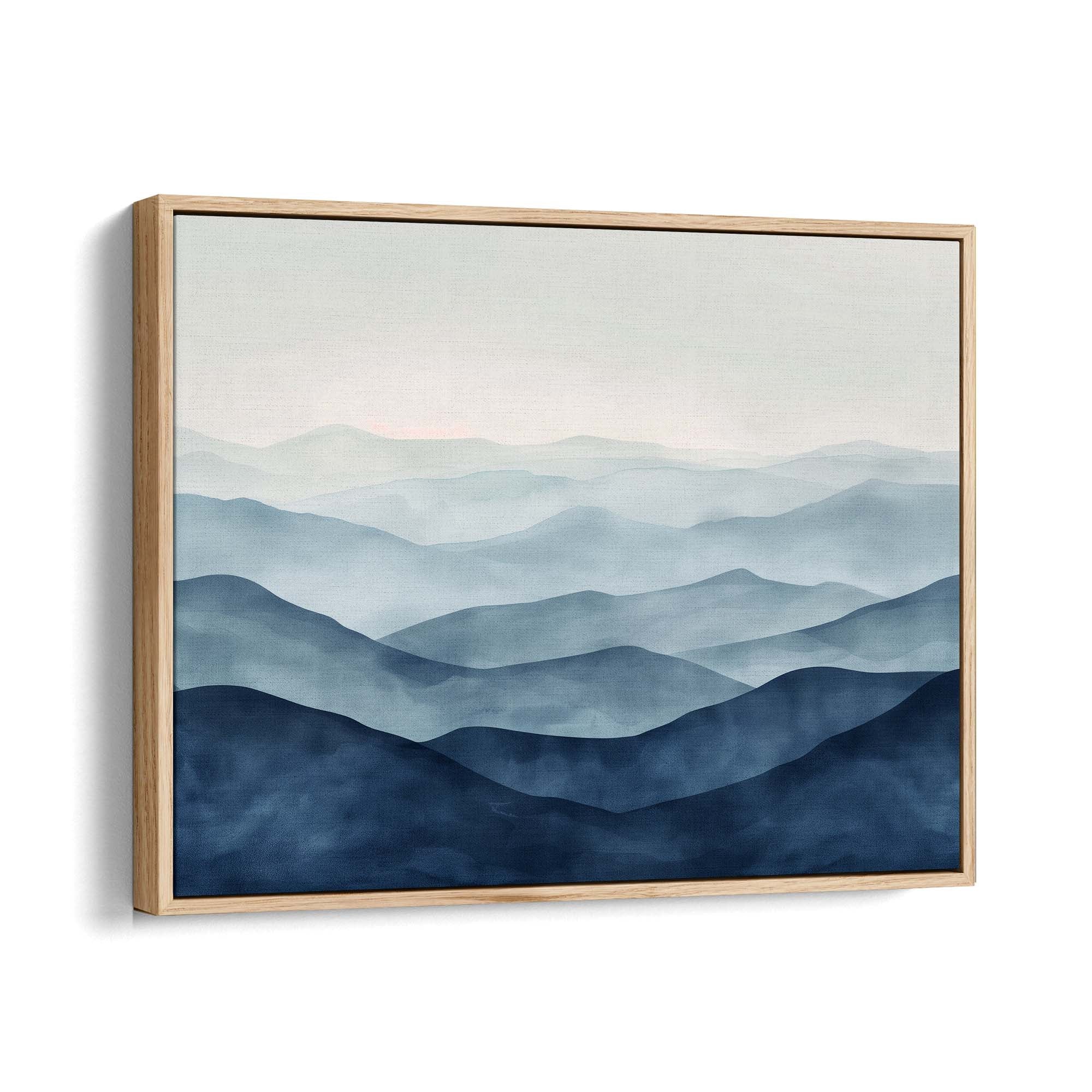 Twilight Ridges Framed Canvas Natural Wall Art - Melrose Editions