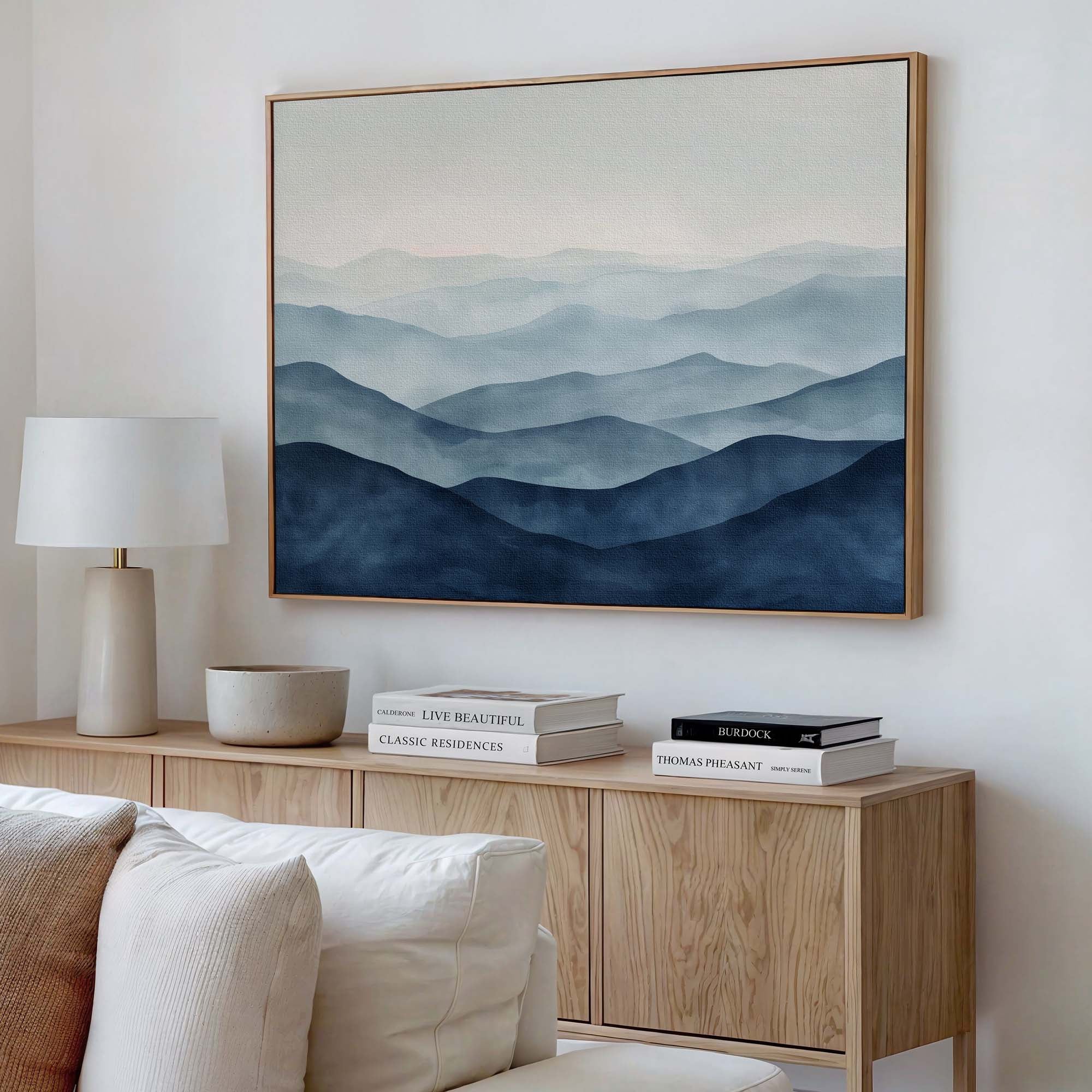 Twilight Ridges Framed Canvas Wall Art - Melrose Editions