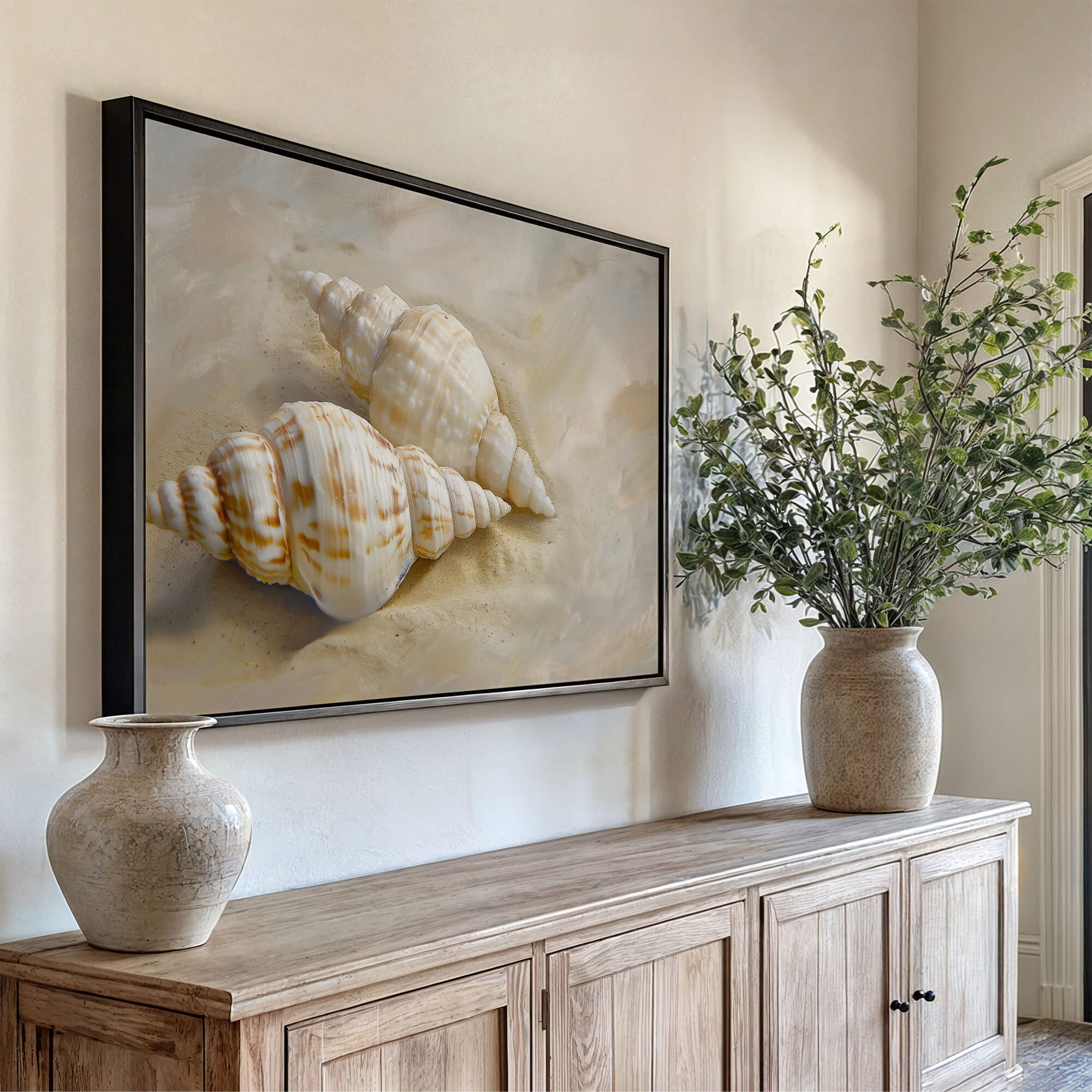 Twin Shells Canvas Print Wall Art - Melrose Editions