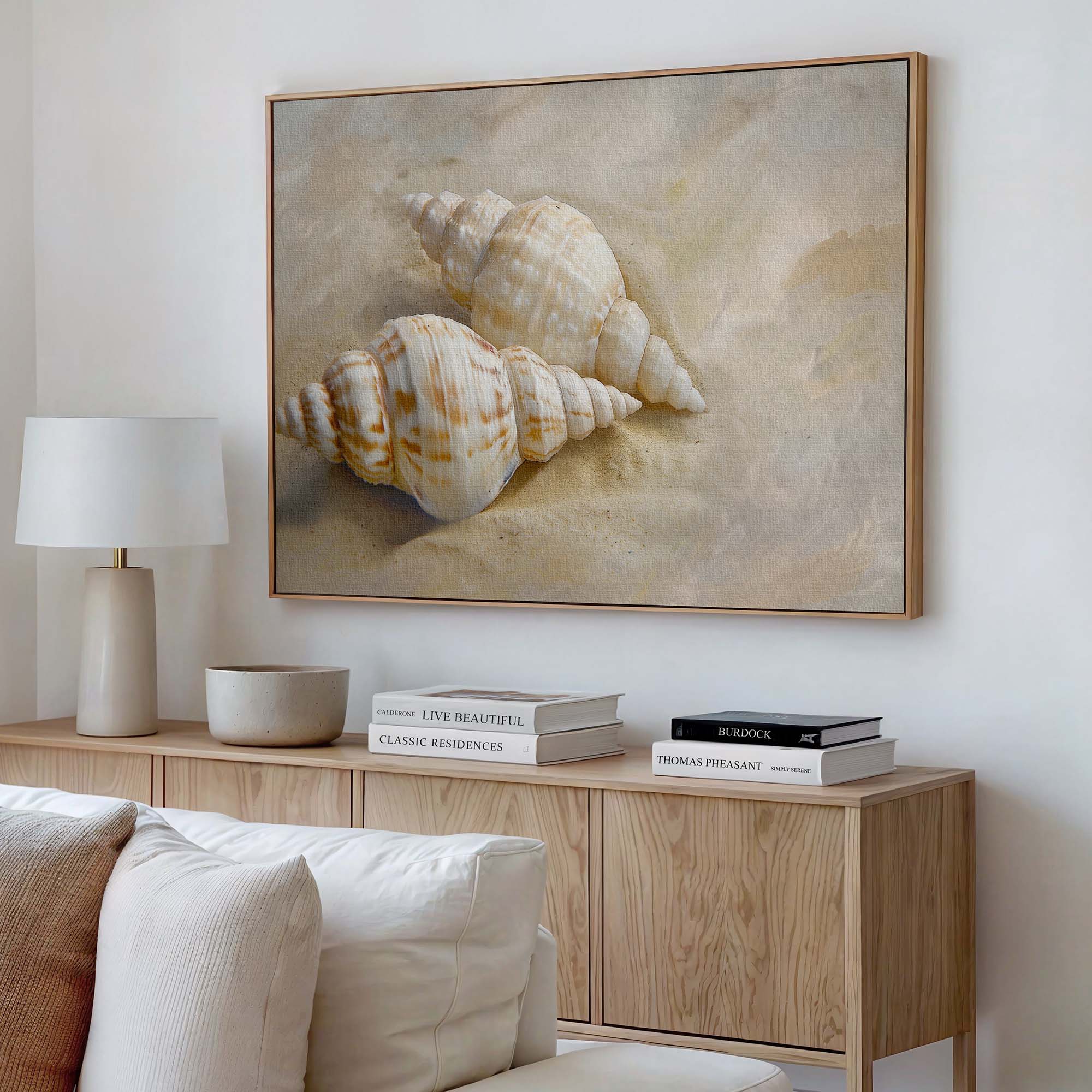 Twin Shells Canvas Print Wall Art - Melrose Editions