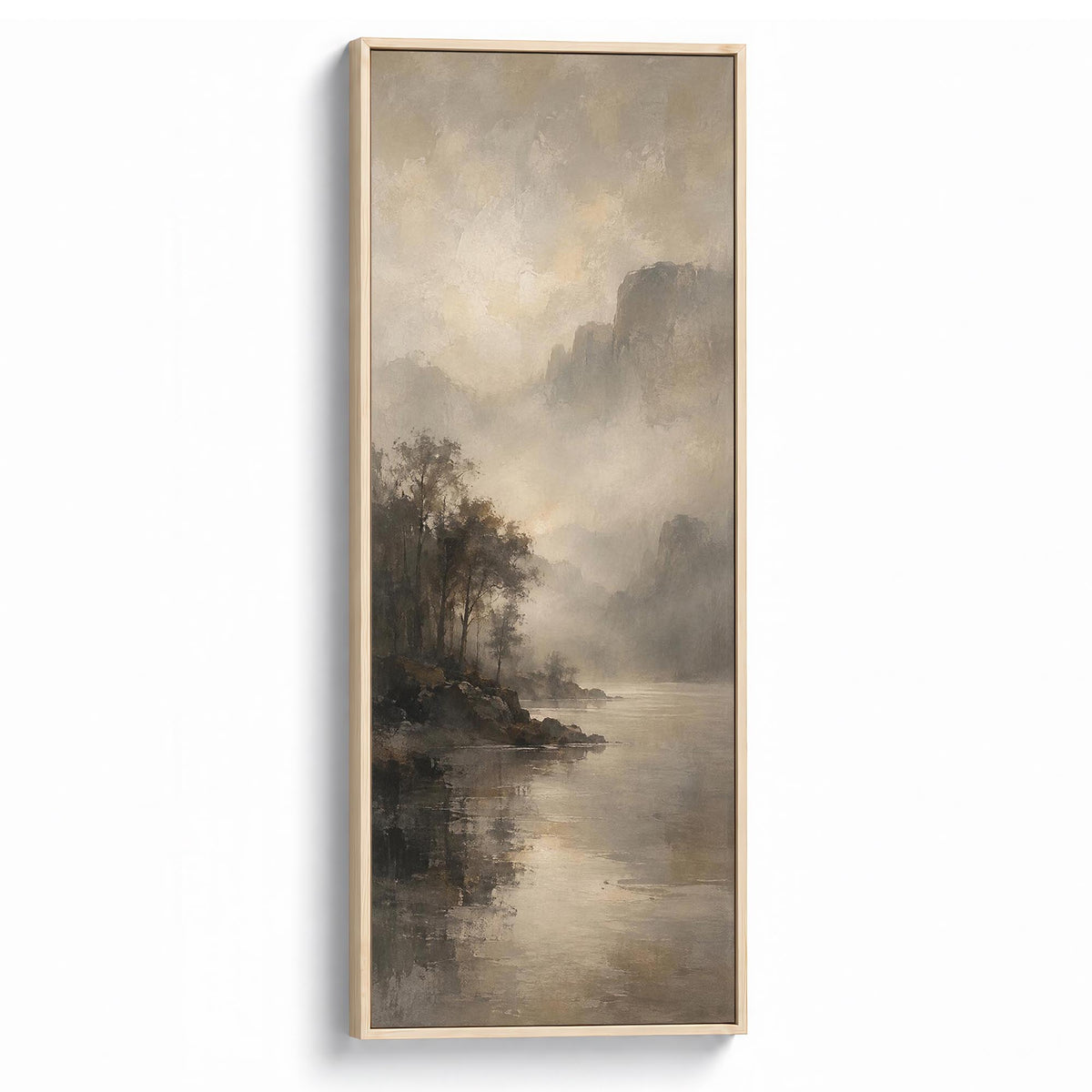 Umber Mist Canvas Print Natural Wall Art - Melrose Editions