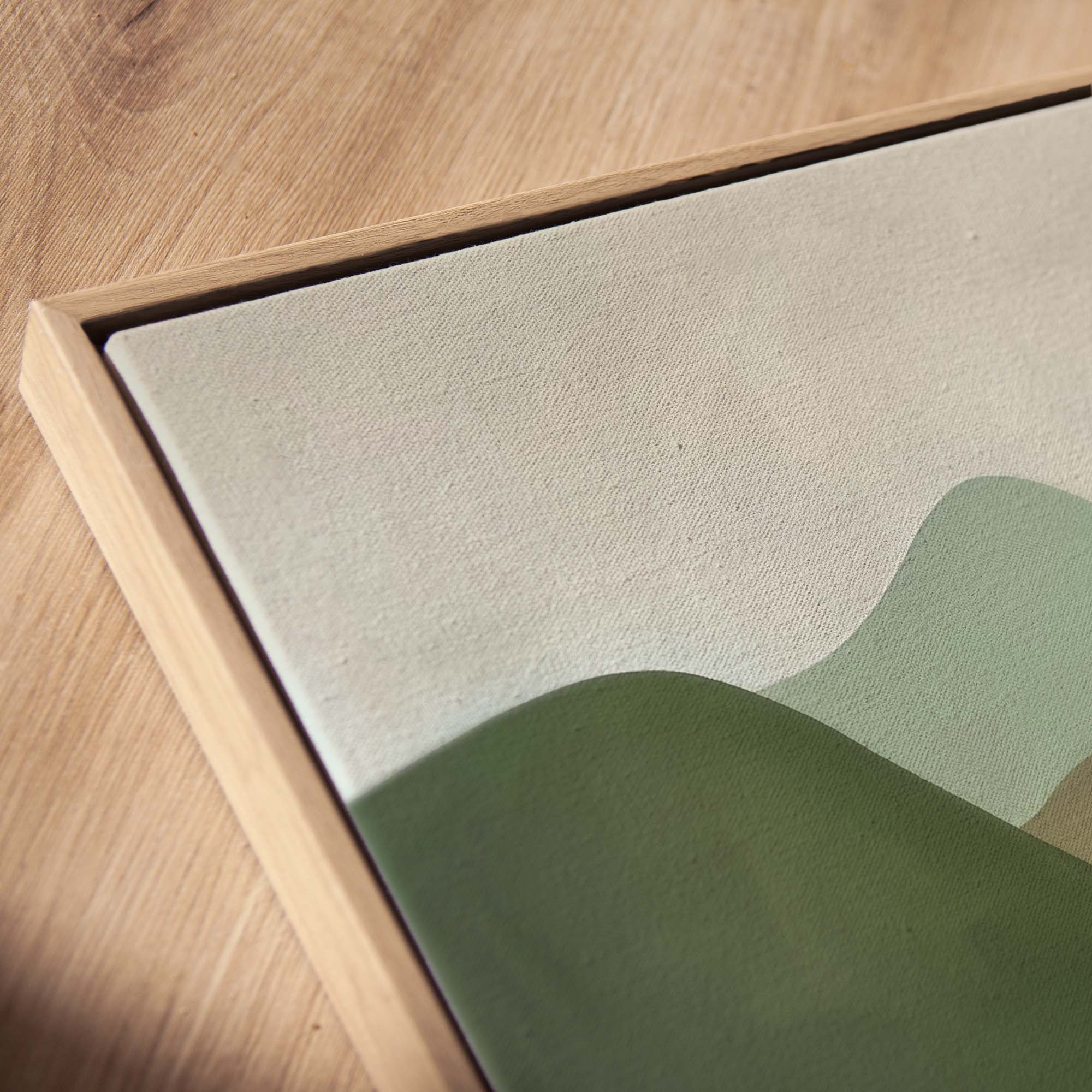 Verdant Curves Framed Canvas Wall Art - Melrose Editions