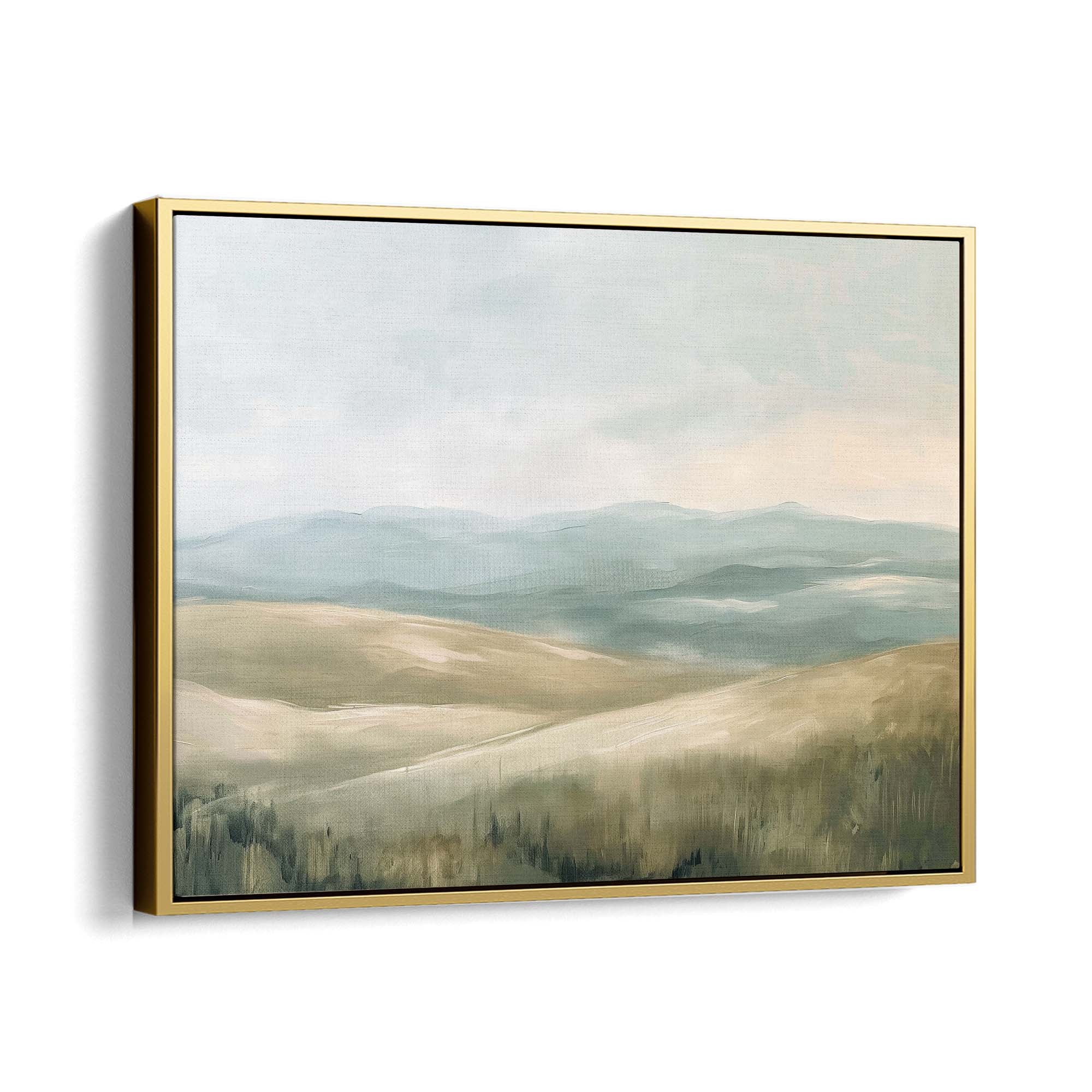 Whispering Hills Canvas Print Gold Wall Art - Melrose Editions