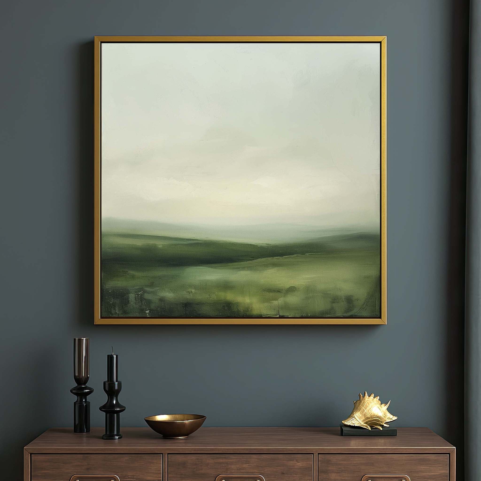 Green Mist Canvas Print Wall Art - Melrose Editions