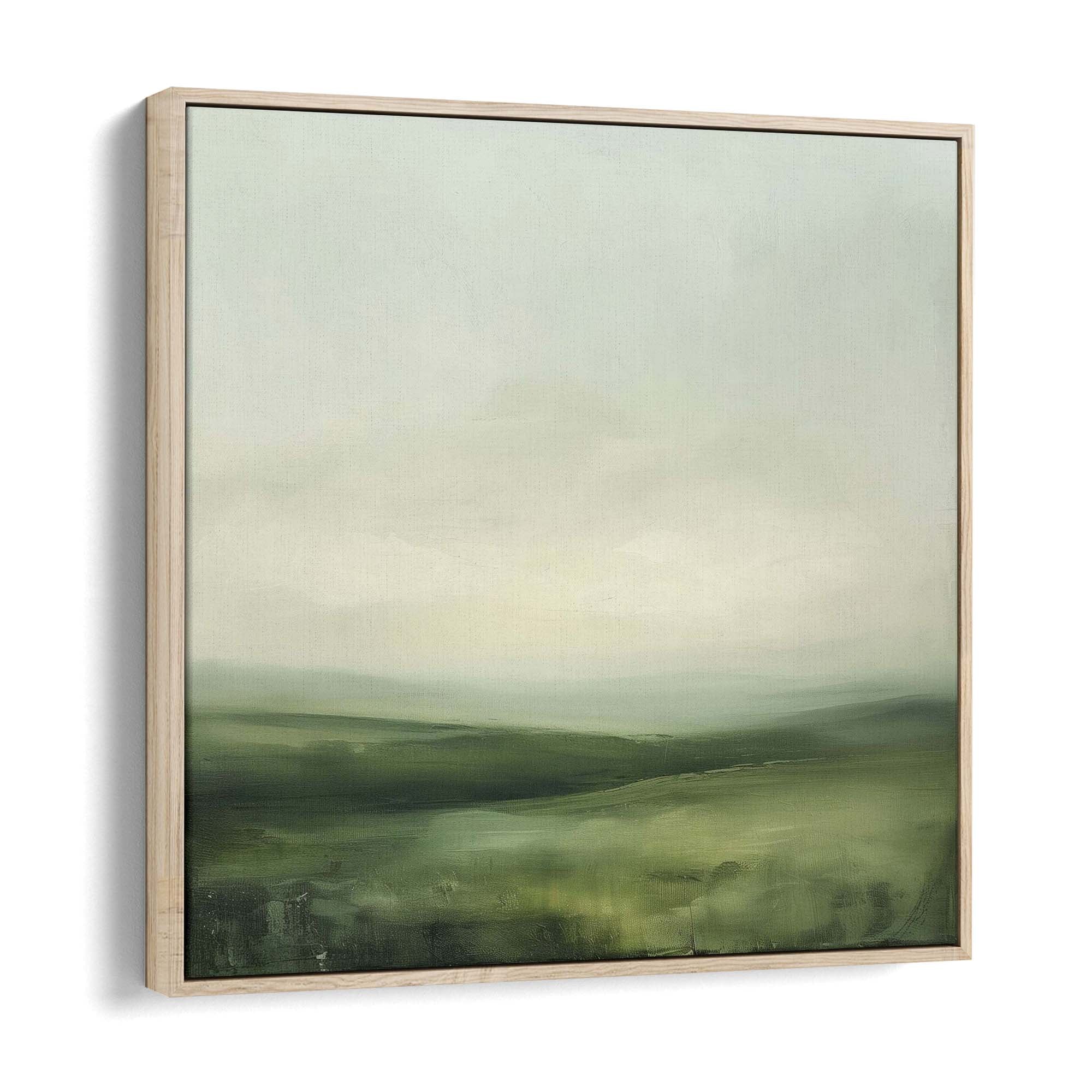 Green Mist Canvas Print Natural Wall Art - Melrose Editions