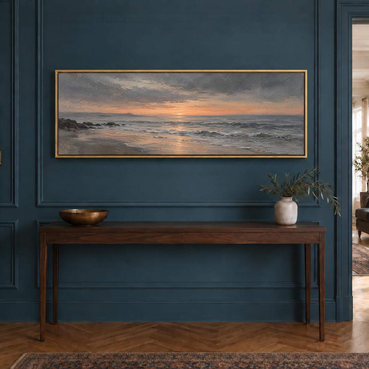 Amber Evening Canvas Print Wall Art - Melrose Editions