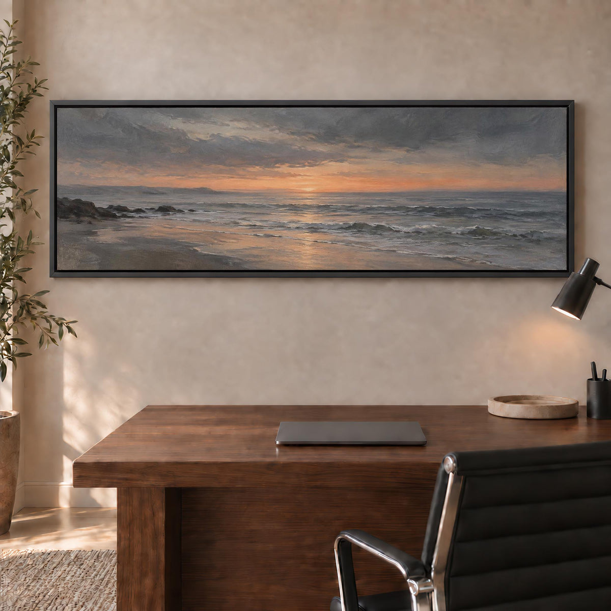 Amber Evening Canvas Print Wall Art - Melrose Editions