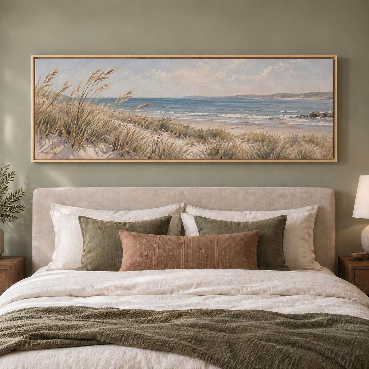 Coastal Grasses Canvas Print Wall Art - Melrose Editions