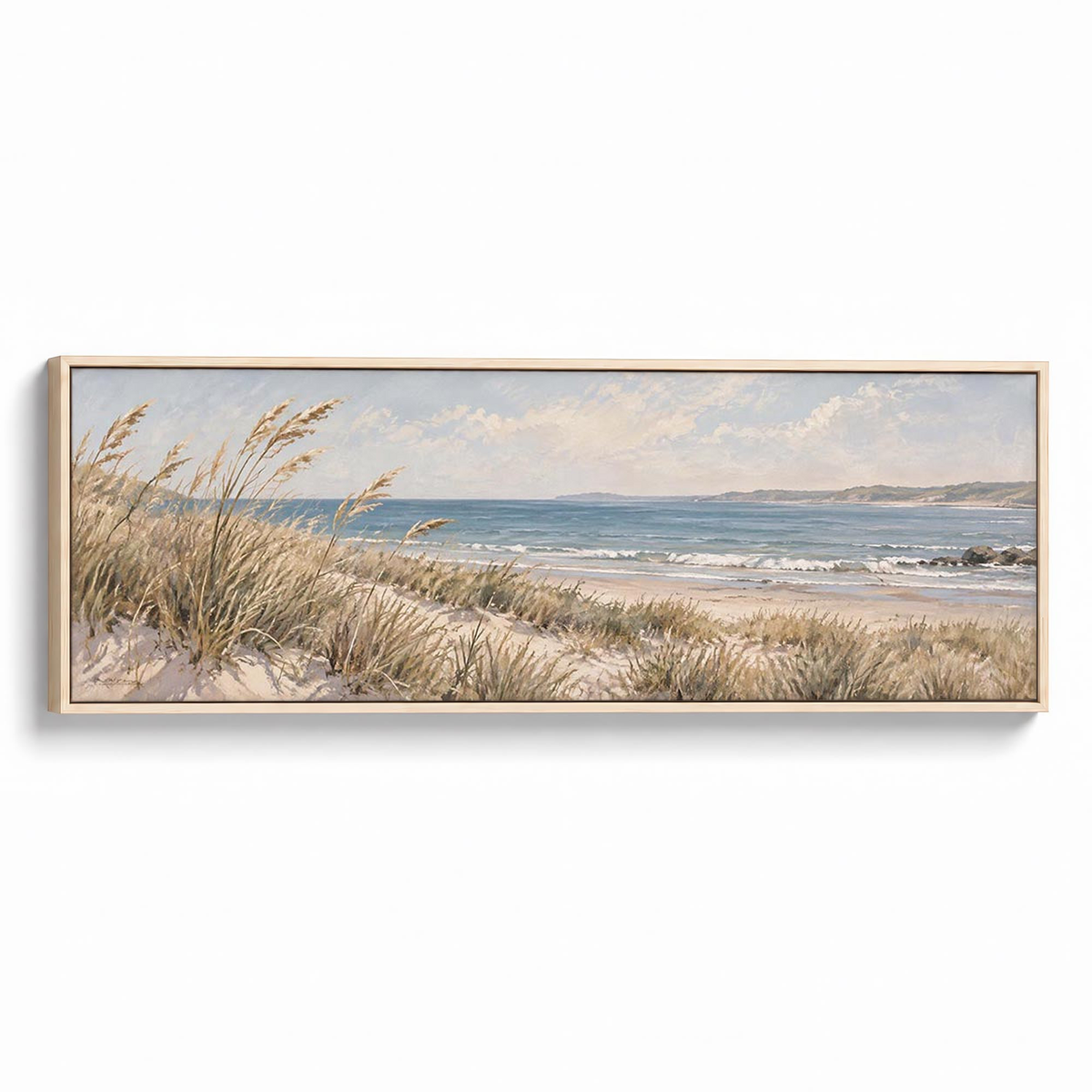 Coastal Grasses Canvas Print Natural Wall Art - Melrose Editions