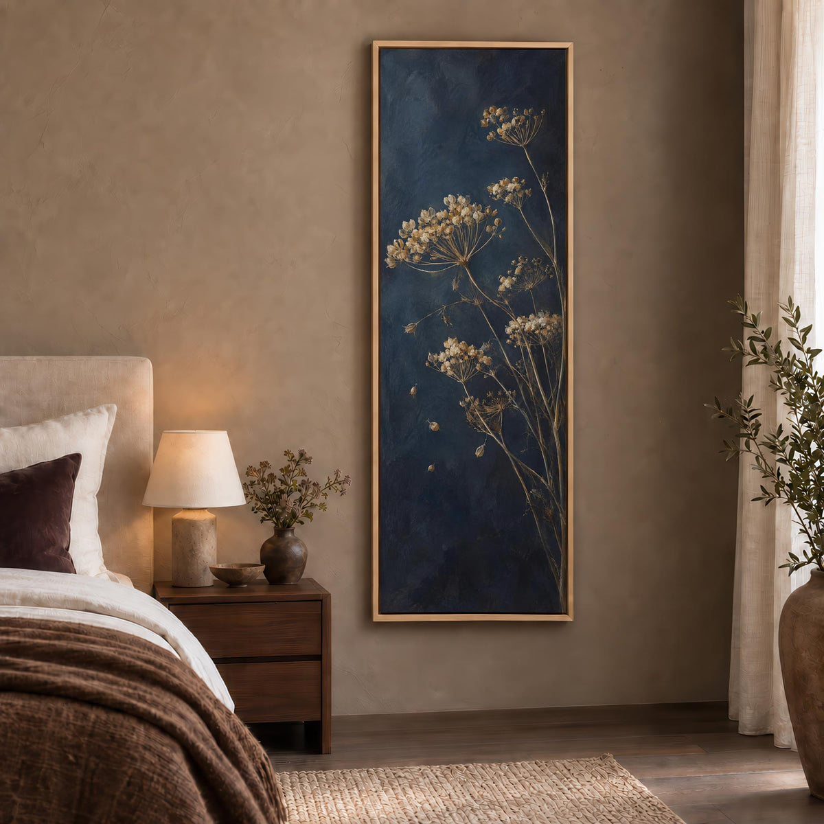 Evening Seedheads Canvas Print Wall Art - Melrose Editions