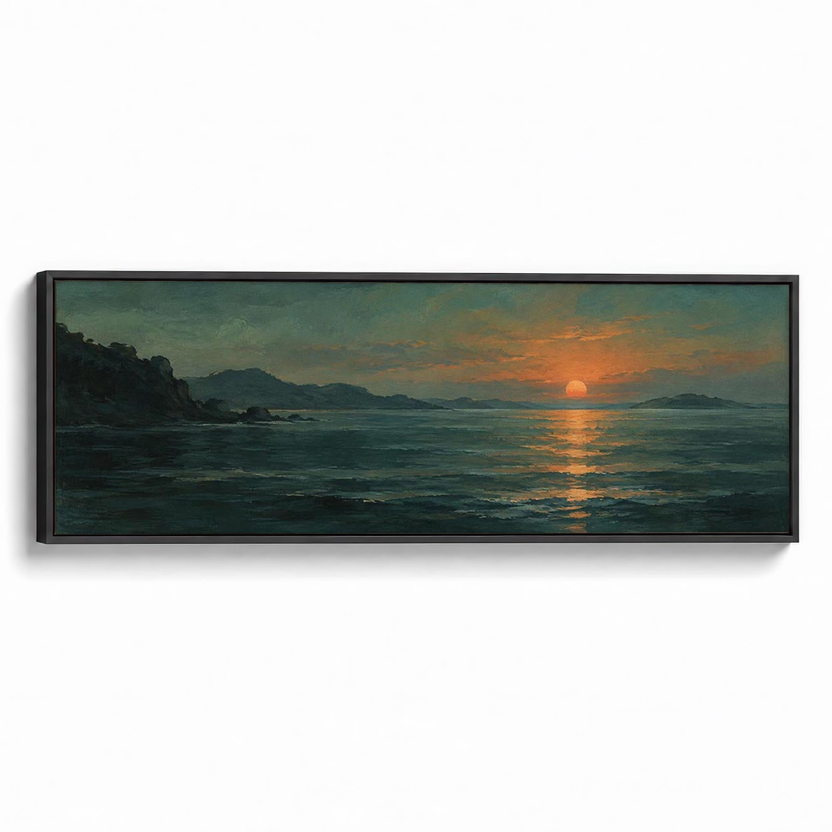 Evening Tide Canvas Print Black Wall Art - Melrose Editions