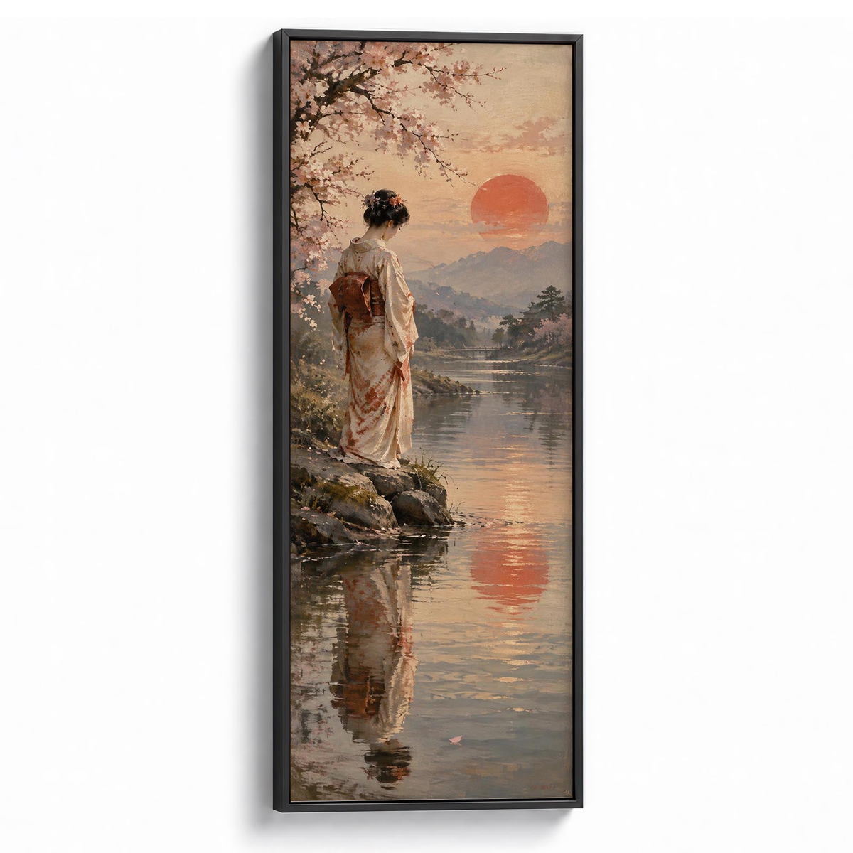 Garden Reverie Canvas Print Black Wall Art - Melrose Editions