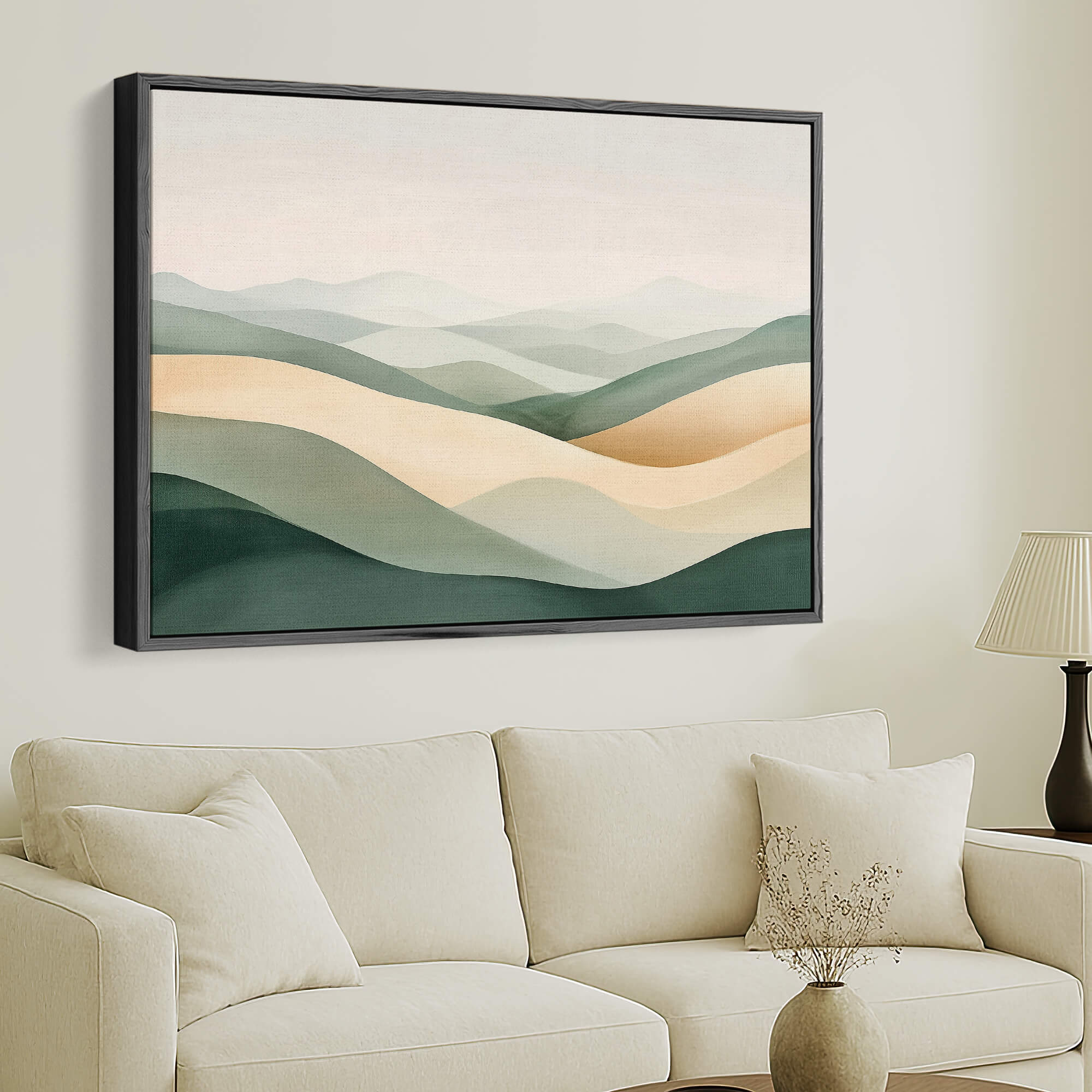 Countryside Serenity Framed Canvas Wall Art - Melrose Editions