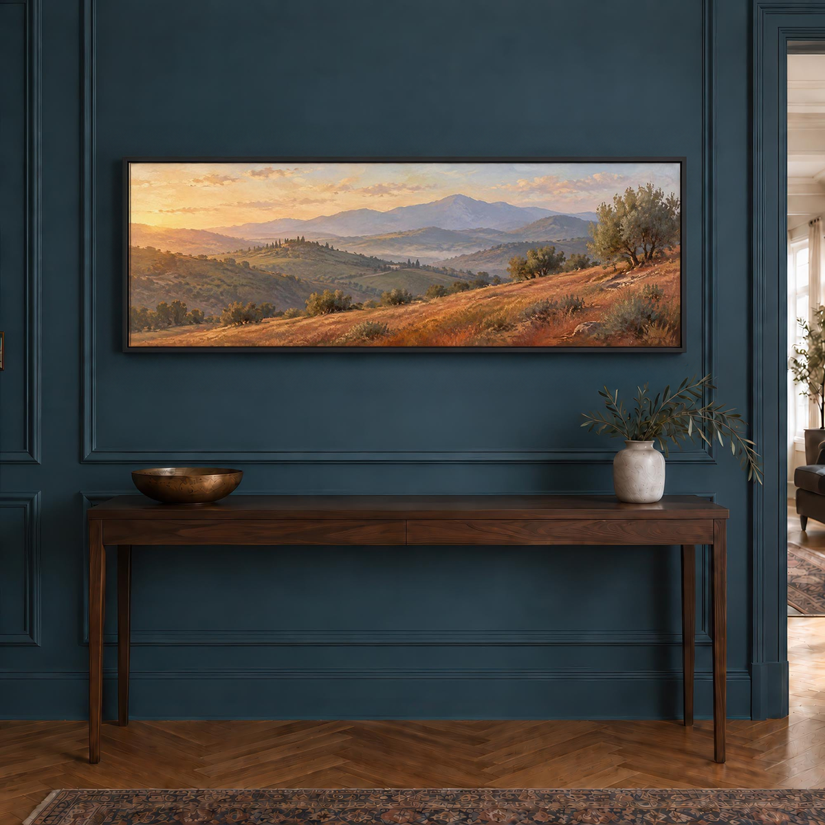 Hilltop Sunrise Canvas Print Wall Art - Melrose Editions