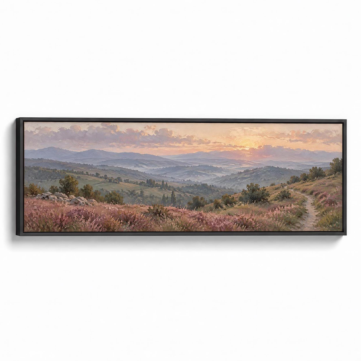 Morning Colour Canvas Print Black Wall Art - Melrose Editions