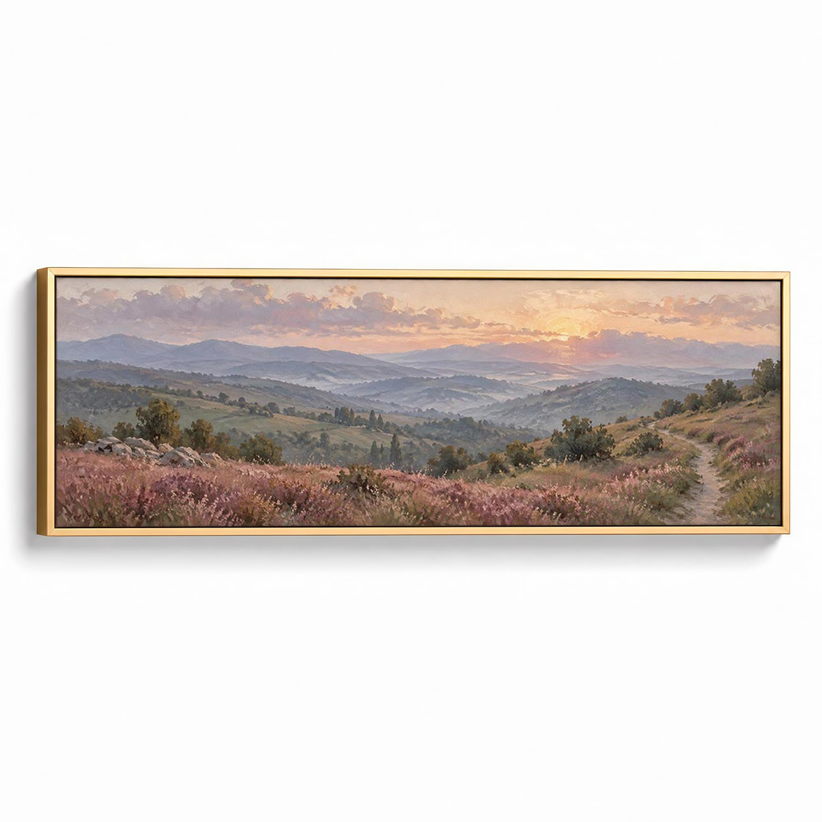 Morning Colour Canvas Print Gold Wall Art - Melrose Editions