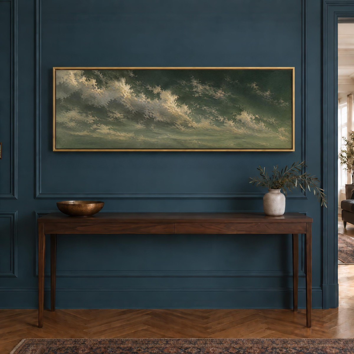Moss Clouds Canvas Print Wall Art - Melrose Editions