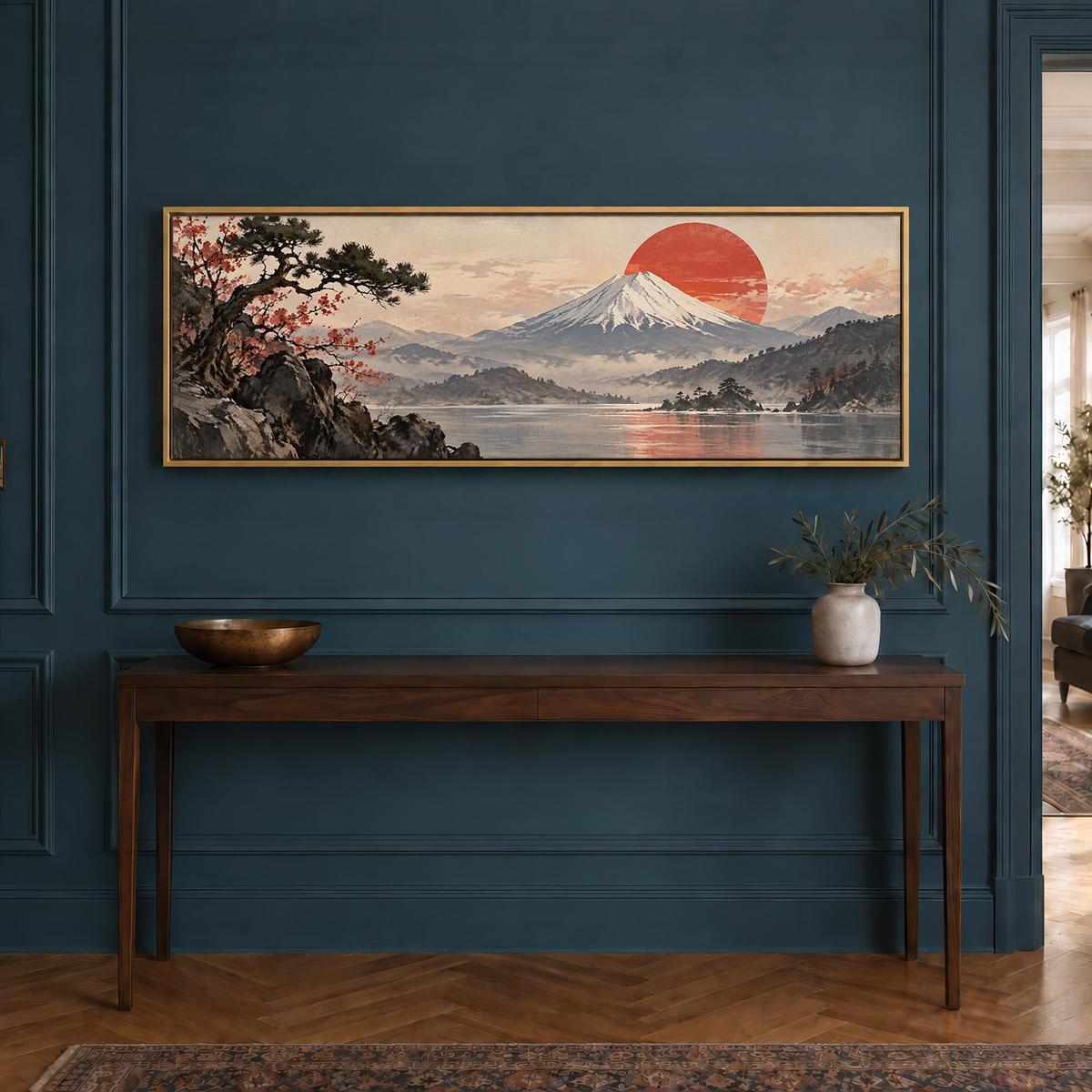Mountain Dusk Canvas Print Wall Art - Melrose Editions