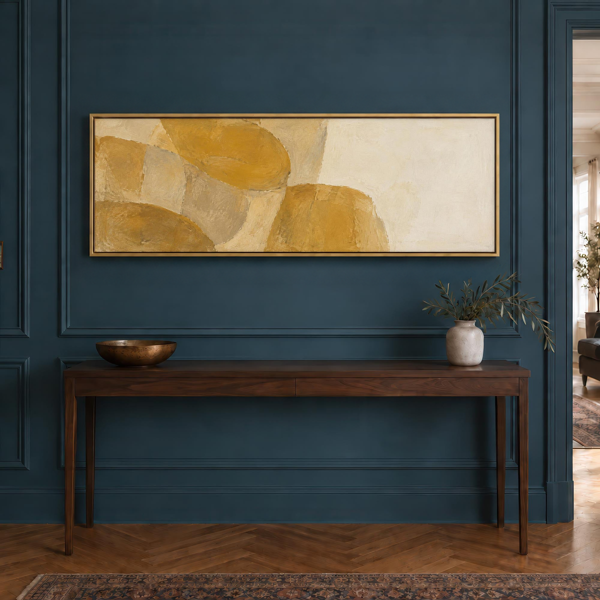Ochre Rhythm Canvas Print Wall Art - Melrose Editions