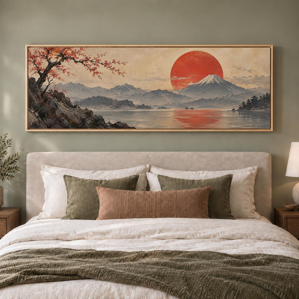 Ochre Sunrise Canvas Print Wall Art - Melrose Editions