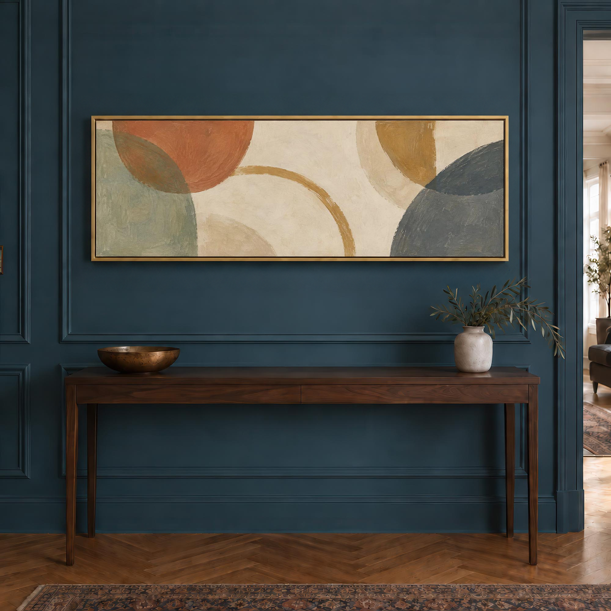 Soft Arcs Canvas Print Wall Art - Melrose Editions