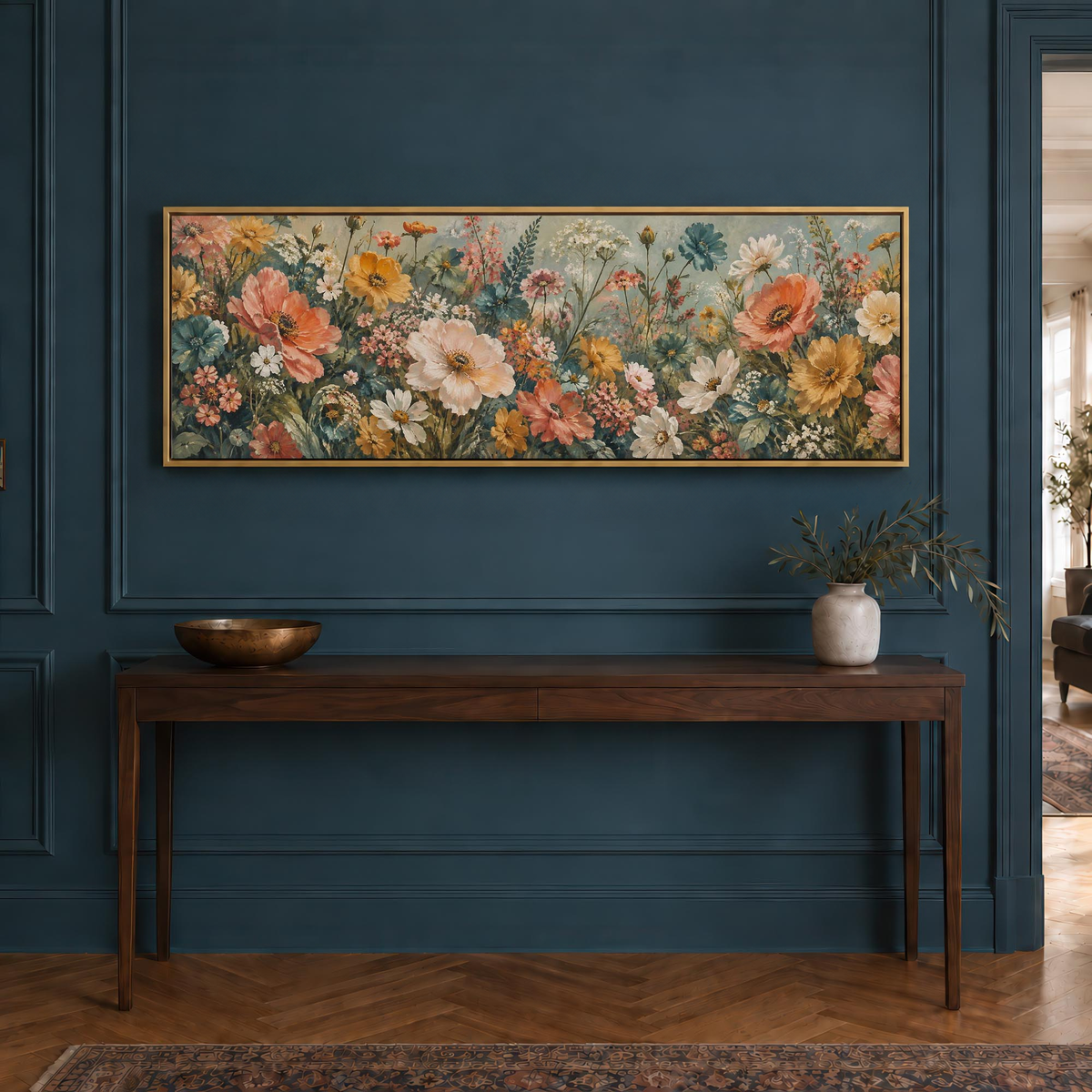 Summer Wildflowers Canvas Print Wall Art - Melrose Editions