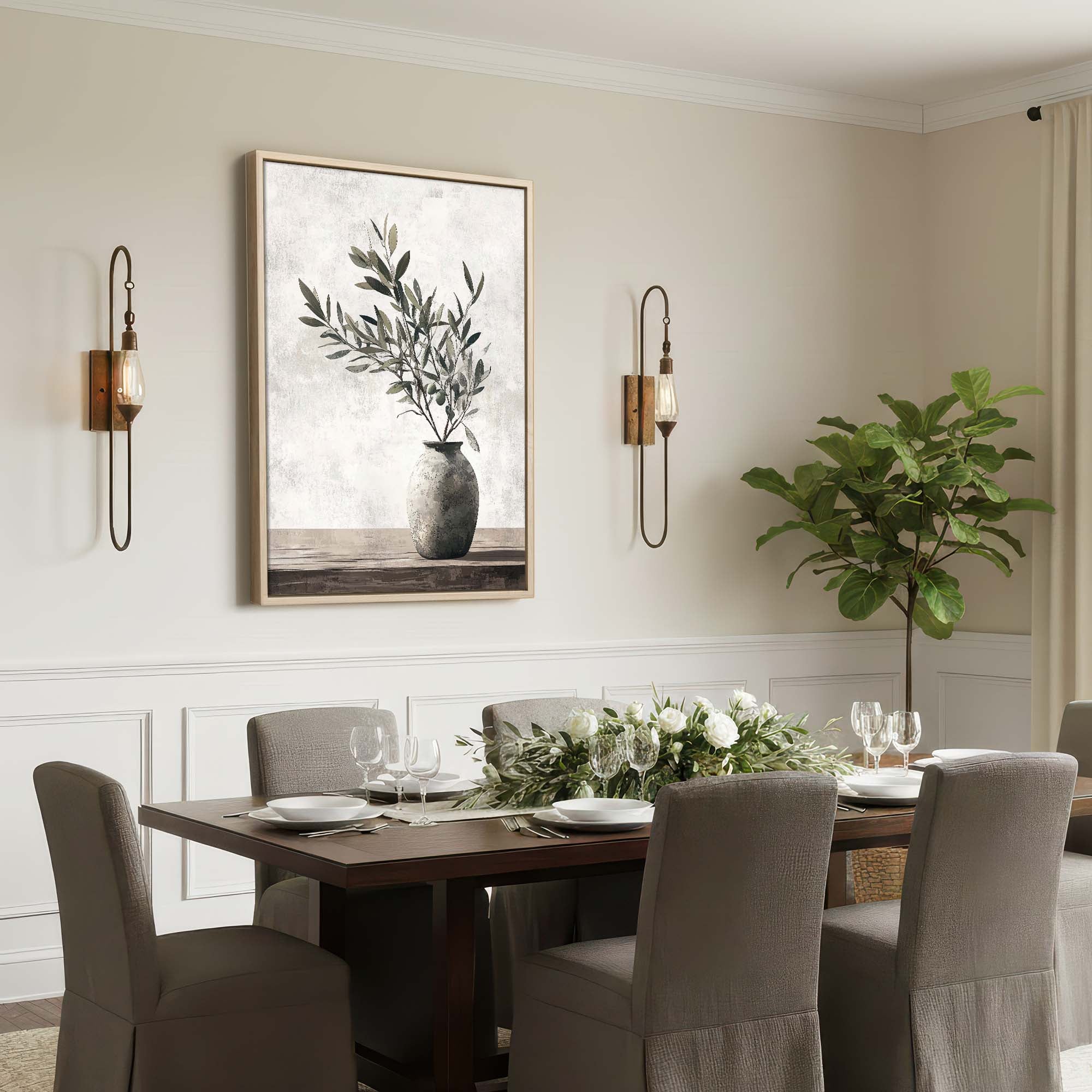 Olive Still Life No.1 Canvas Print Wall Art - Melrose Editions