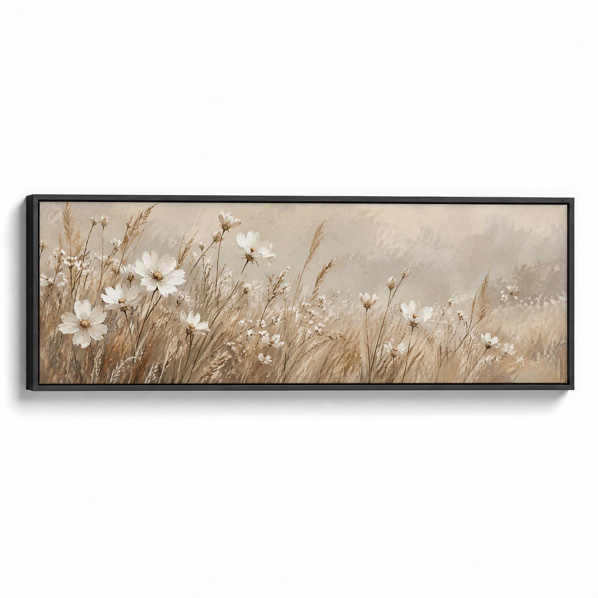 Airborne Blossoms Canvas Print Black Wall Art - Melrose Editions