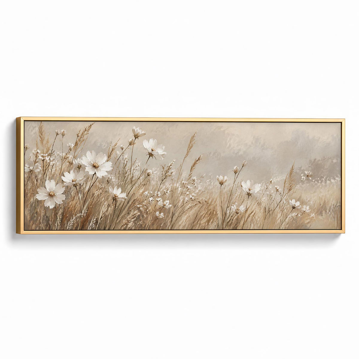 Airborne Blossoms Canvas Print Gold Wall Art - Melrose Editions