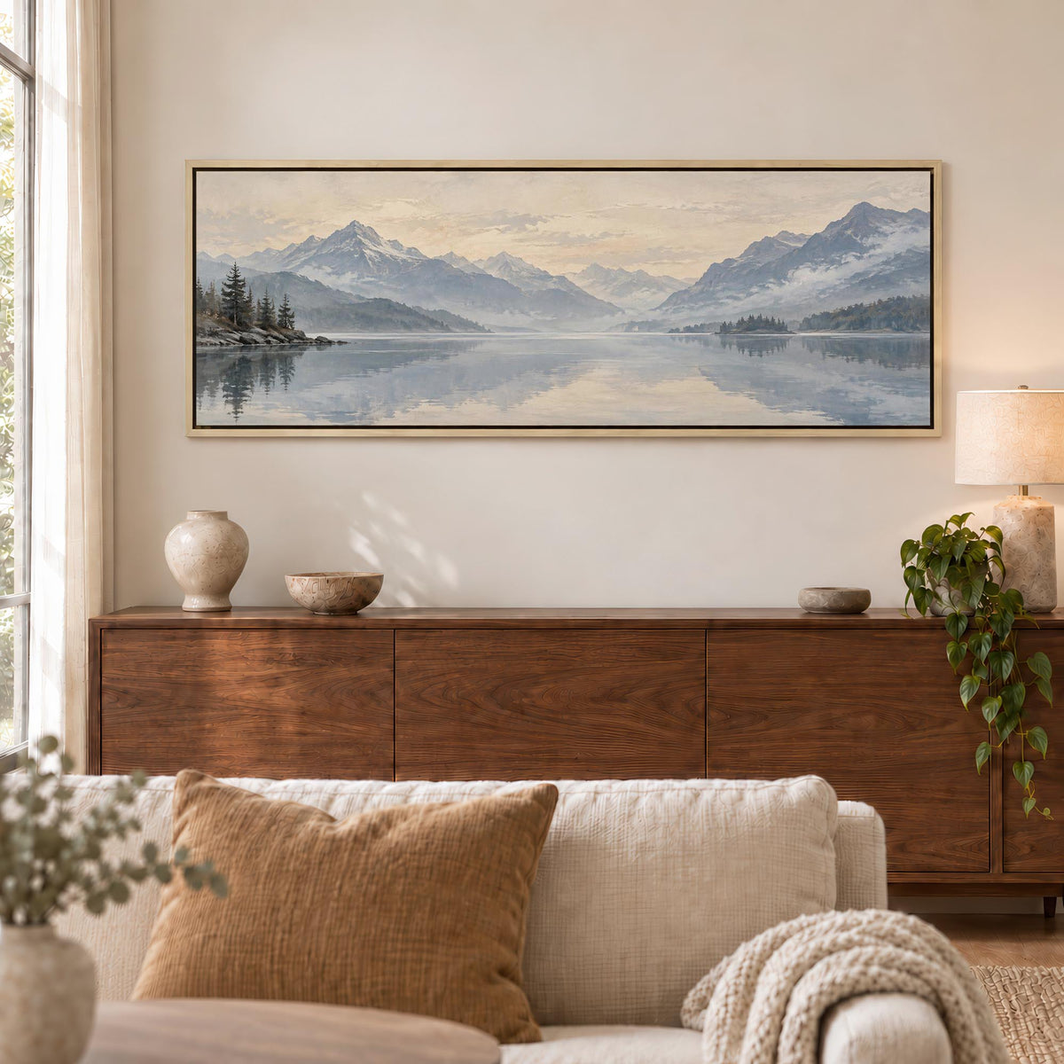 Alpine Stillness Canvas Print Wall Art - Melrose Editions