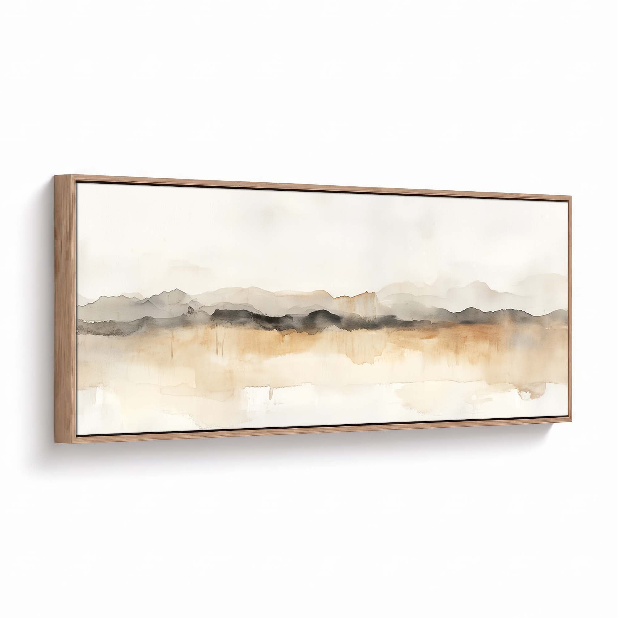 Amber Mountain Canvas Print Natural Wall Art - Melrose Editions