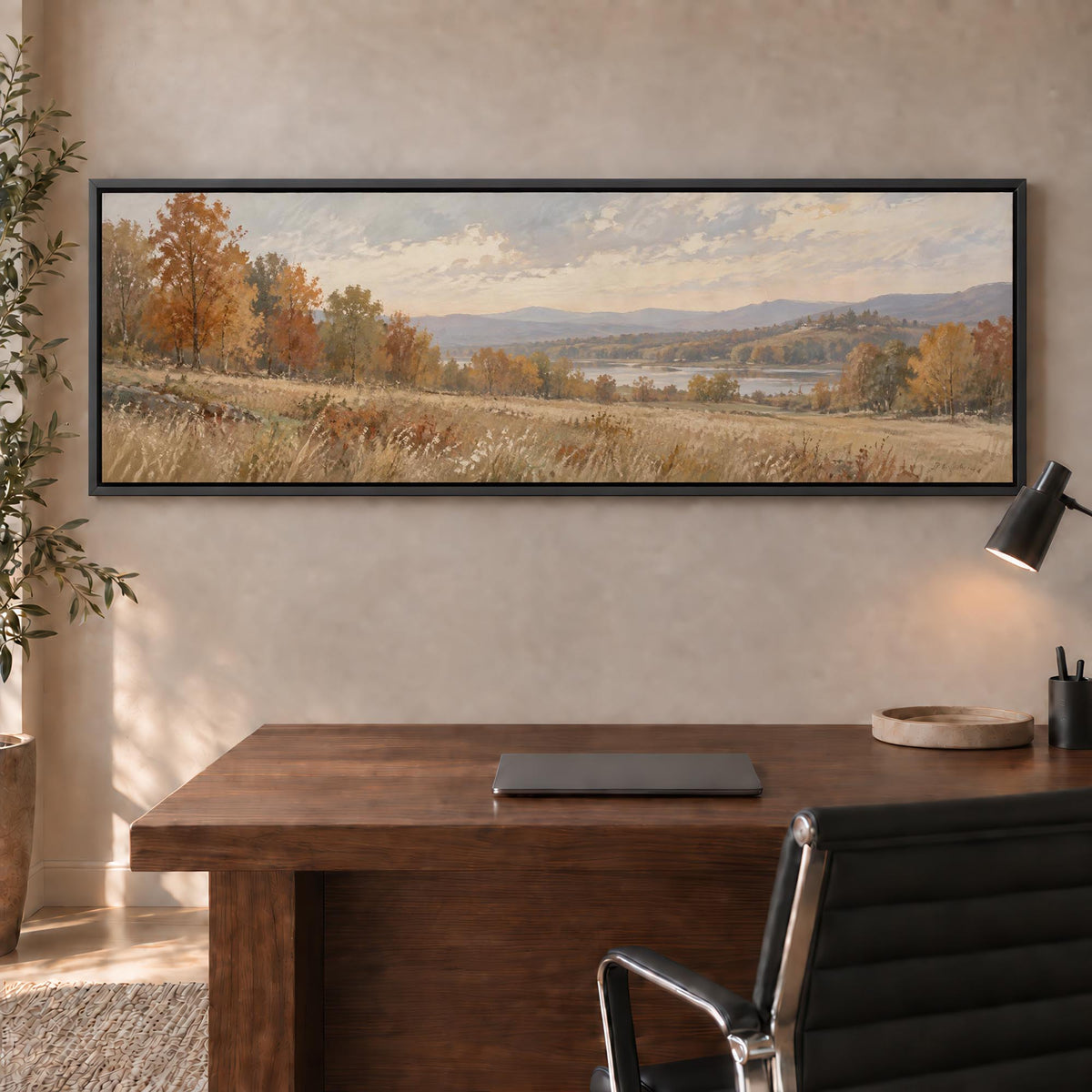 Autumn Woodland Canvas Print Wall Art - Melrose Editions