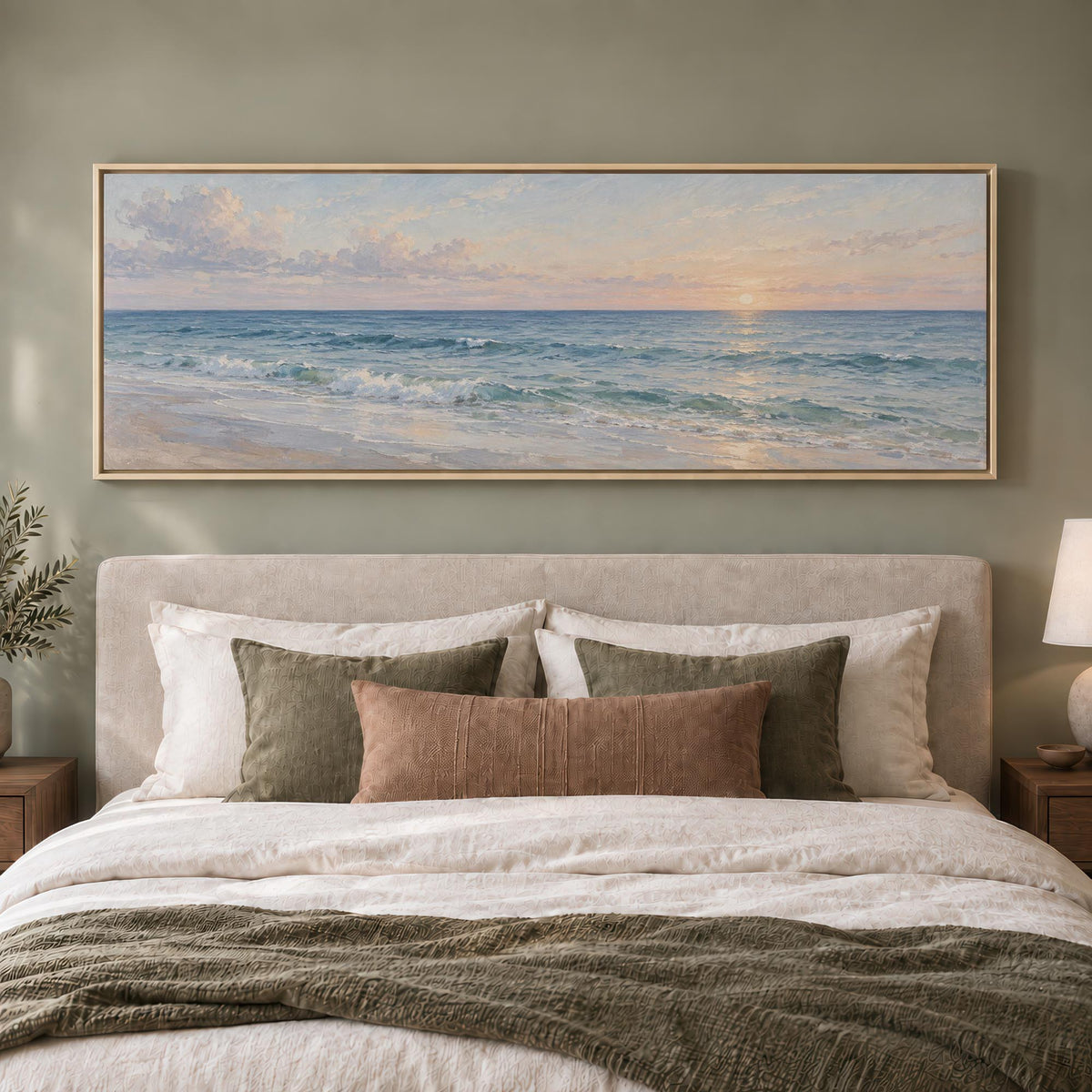 Blue Horizon Canvas Print Wall Art - Melrose Editions