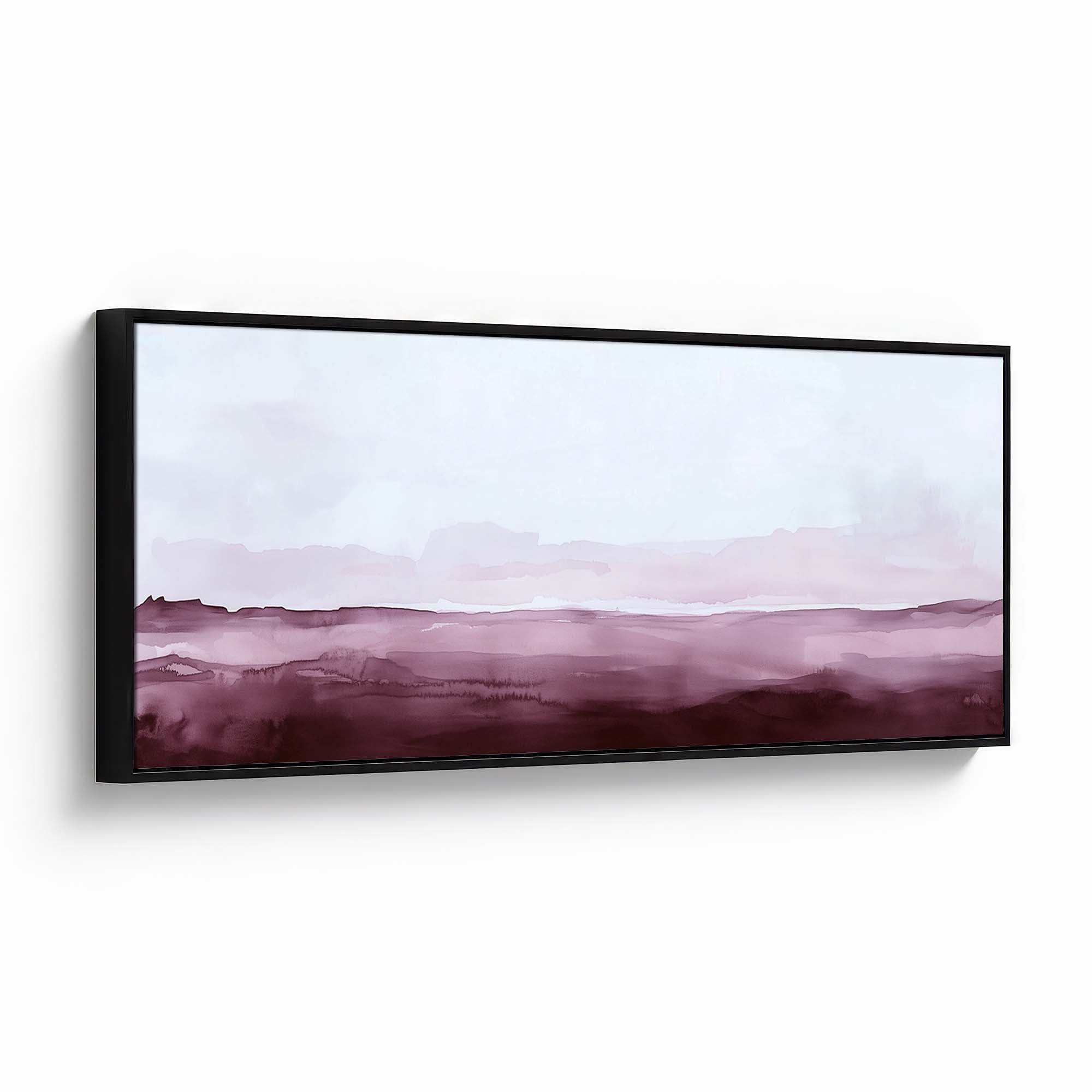 Blush Horizon Canvas Print Black Wall Art - Melrose Editions