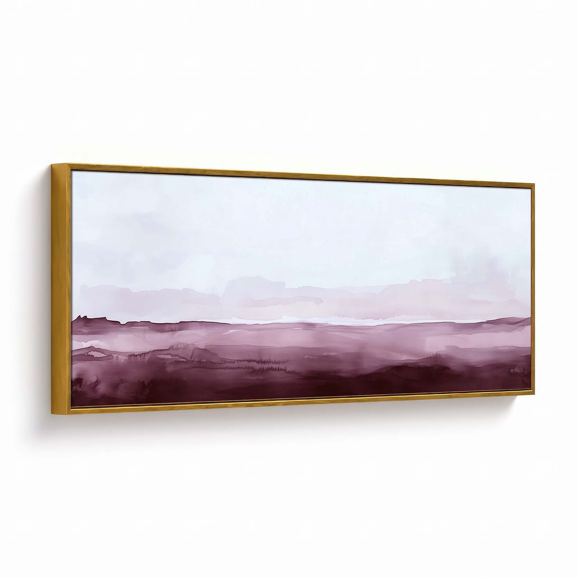 Blush Horizon Canvas Print Gold Wall Art - Melrose Editions