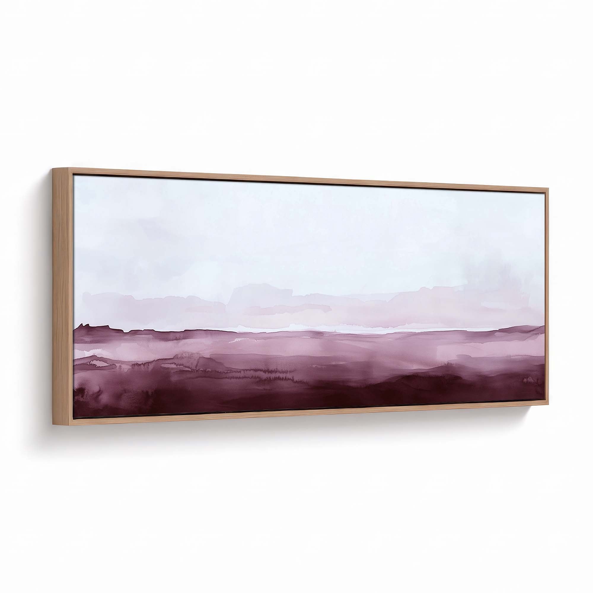 Blush Horizon Canvas Print Natural Wall Art - Melrose Editions