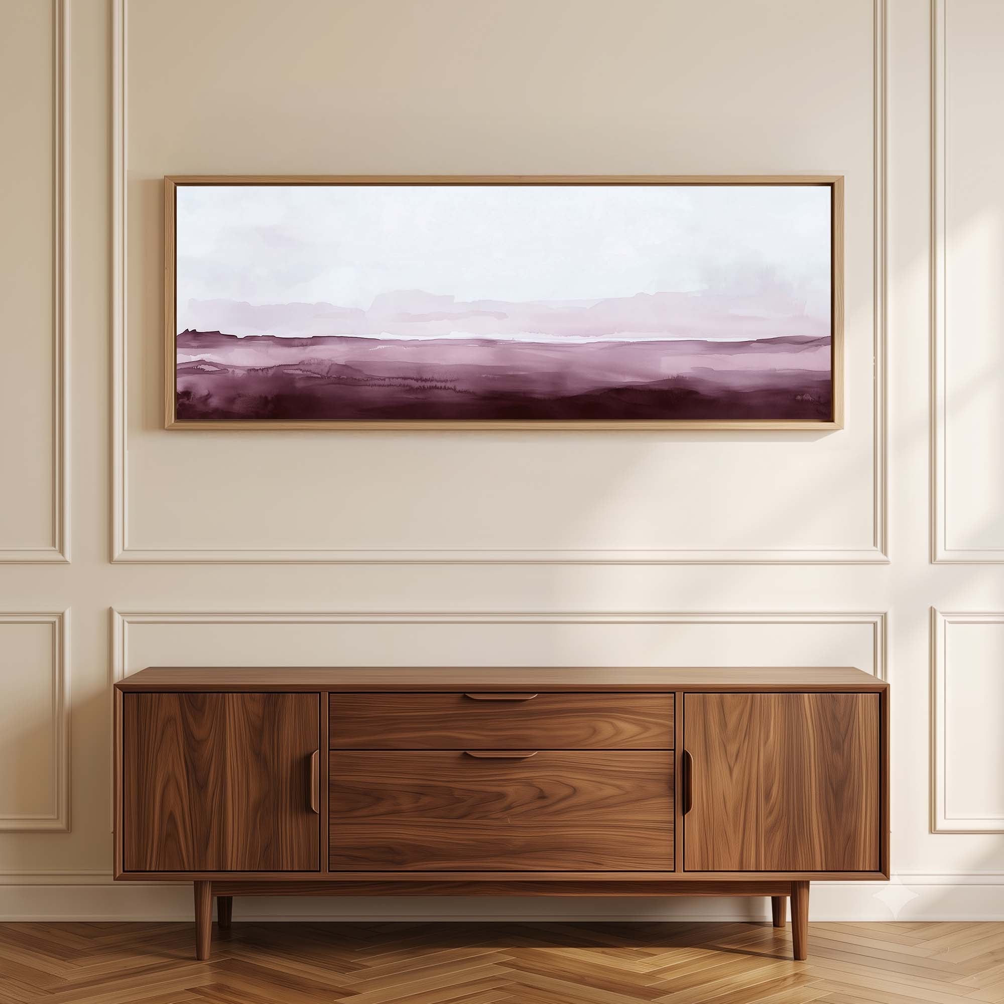 Blush Horizon Canvas Print Wall Art - Melrose Editions