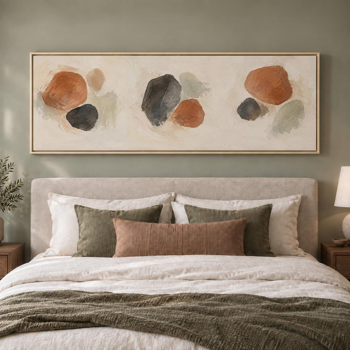 Burnished Shapes Canvas Print Wall Art - Melrose Editions