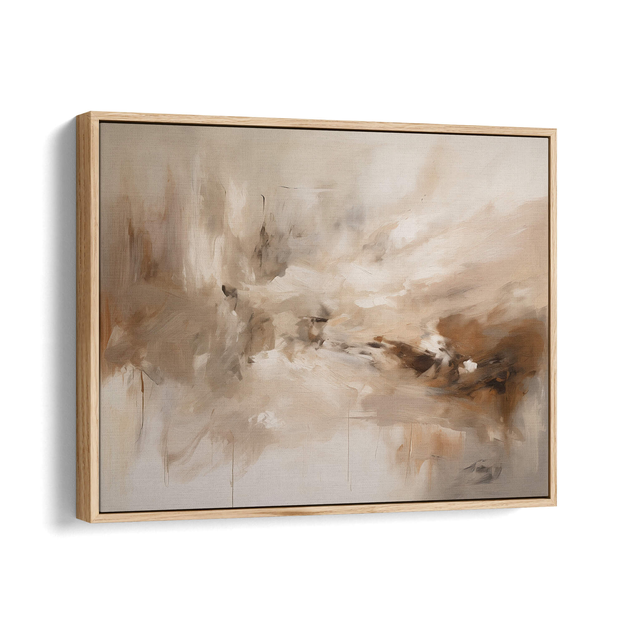 Clay Framed Canvas Natural Wall Art - Melrose Editions