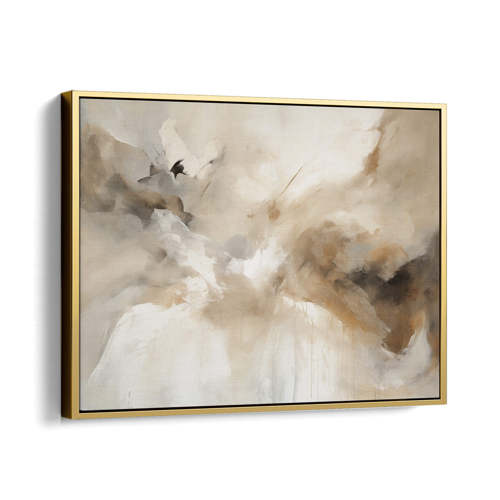 Drift Framed Canvas Gold Wall Art - Melrose Editions