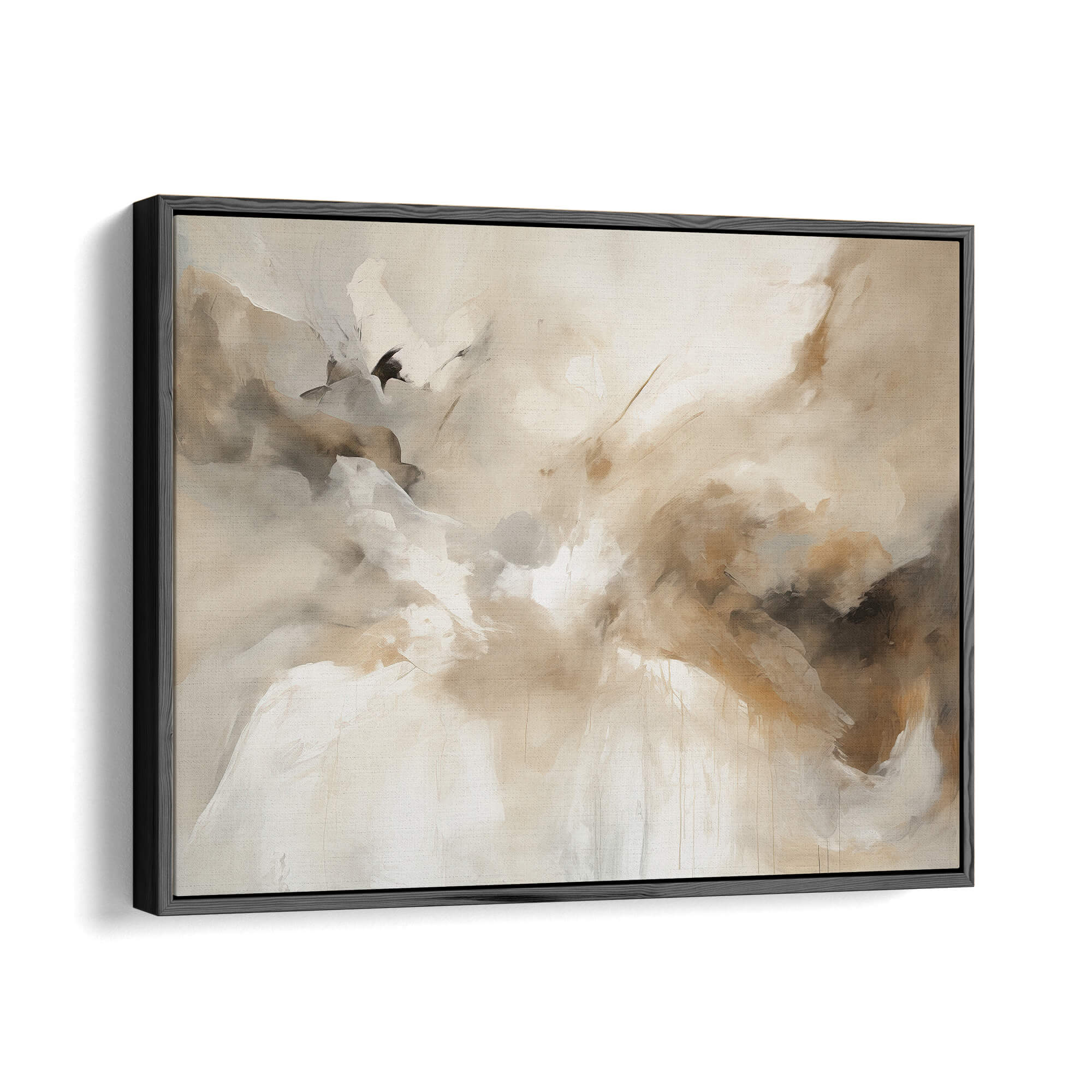 Drift Framed Canvas Black Wall Art - Melrose Editions
