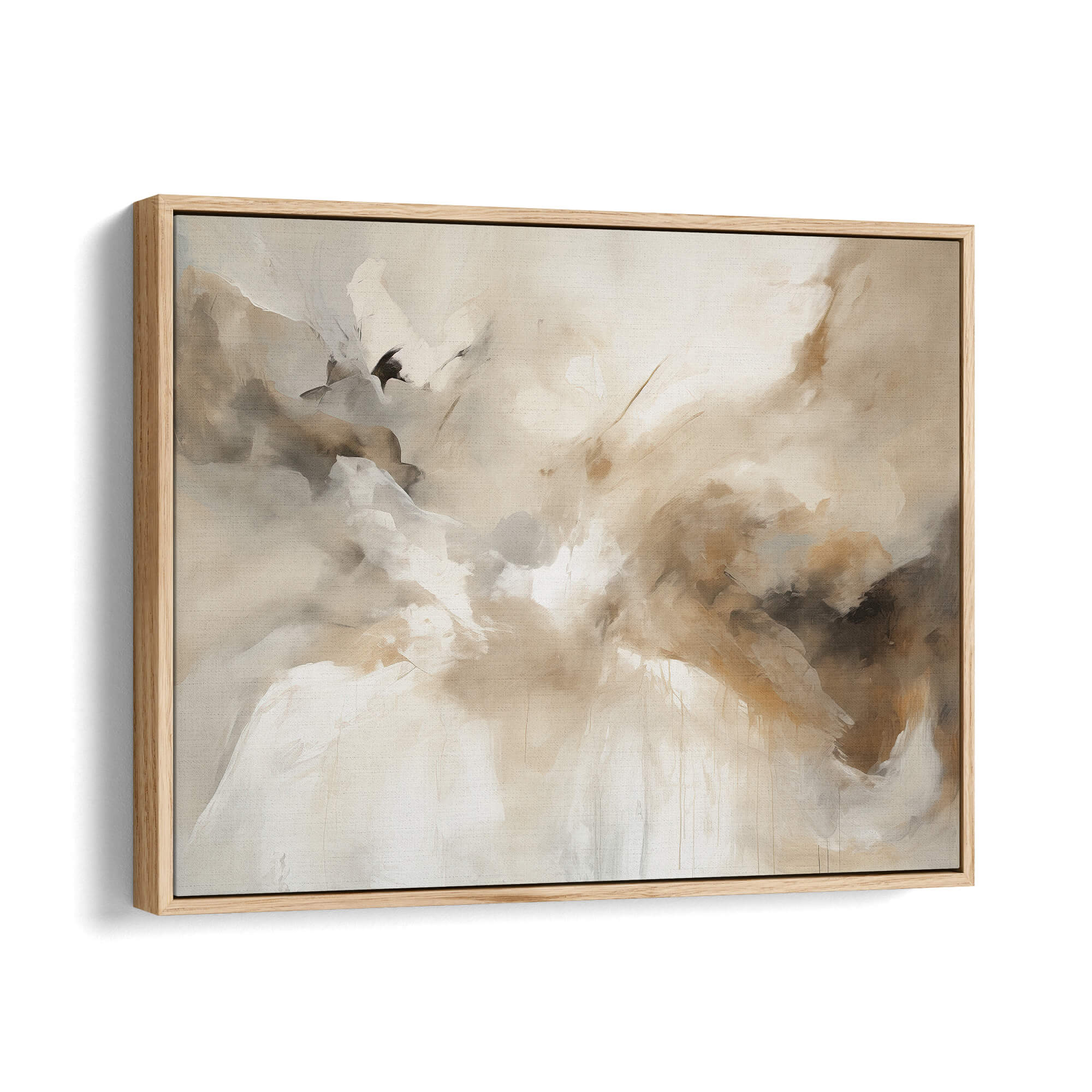 Drift Framed Canvas Natural Wall Art - Melrose Editions