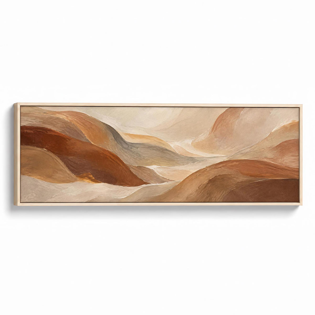 Earthen Motion Canvas Print Natural Wall Art - Melrose Editions