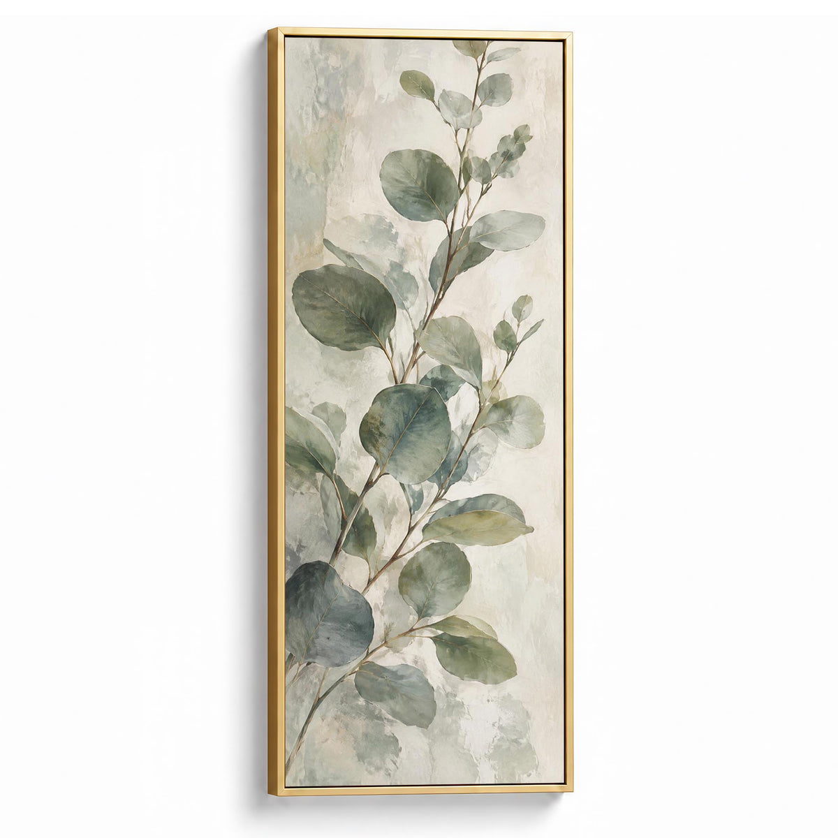 Eucalyptus Study Canvas Print Gold Wall Art - Melrose Editions