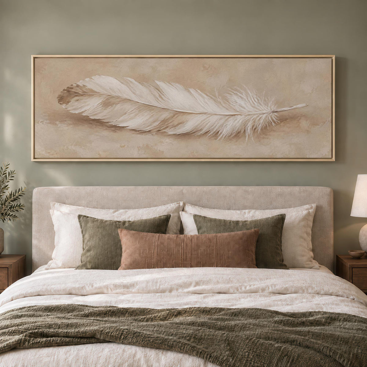 Feather Study Canvas Print Wall Art - Melrose Editions