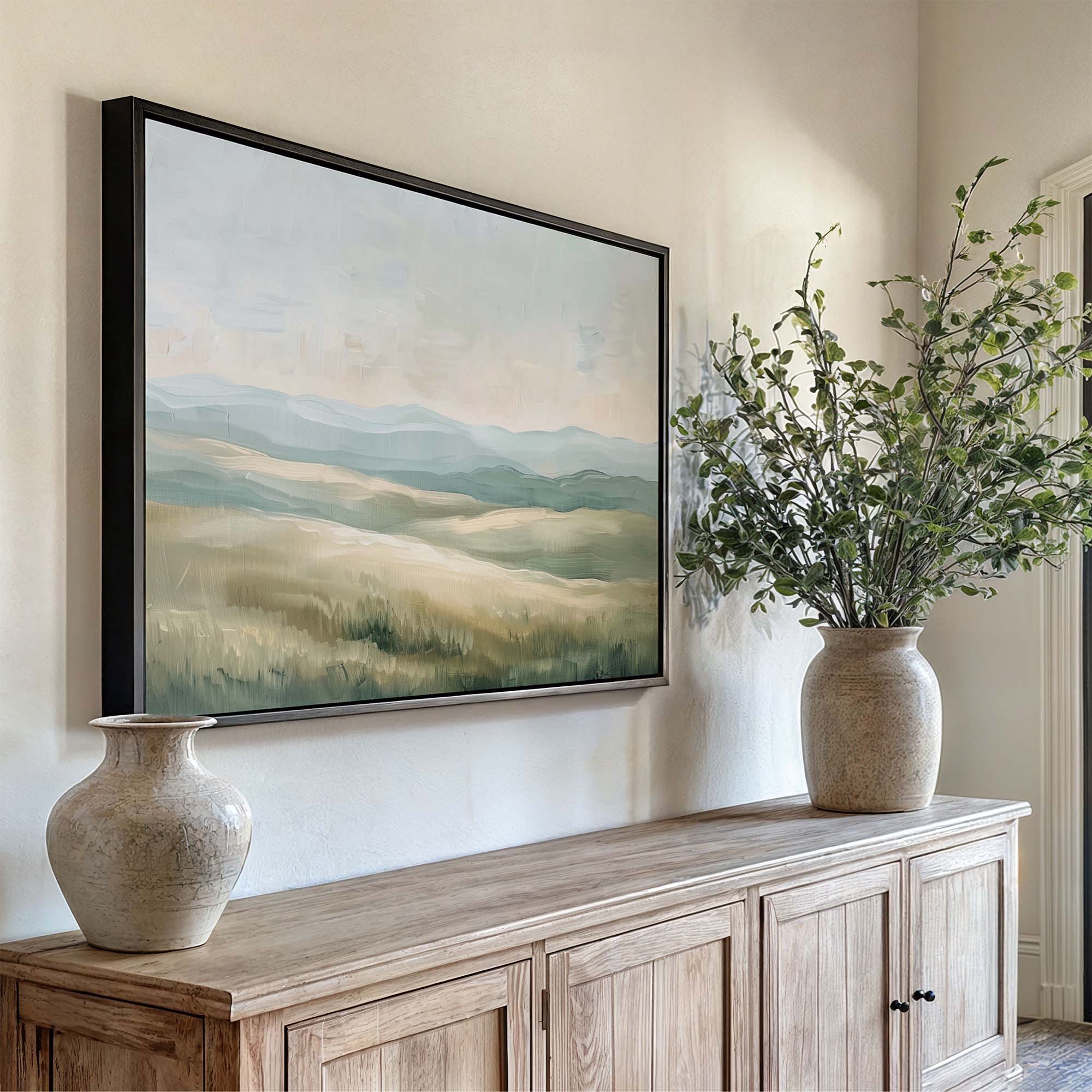 Highland Peaks Framed Canvas Wall Art - Melrose Editions