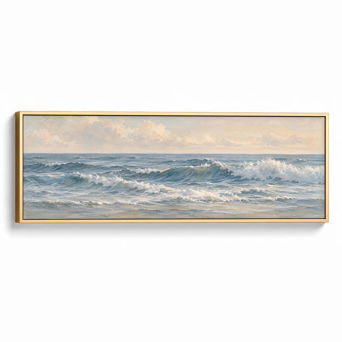 Gentle Swell Canvas Print Gold Wall Art - Melrose Editions