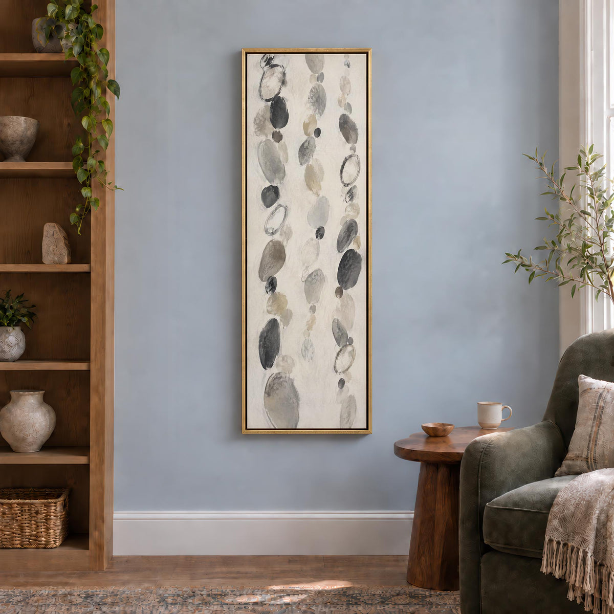 Ink Pebbles Canvas Print Wall Art - Melrose Editions