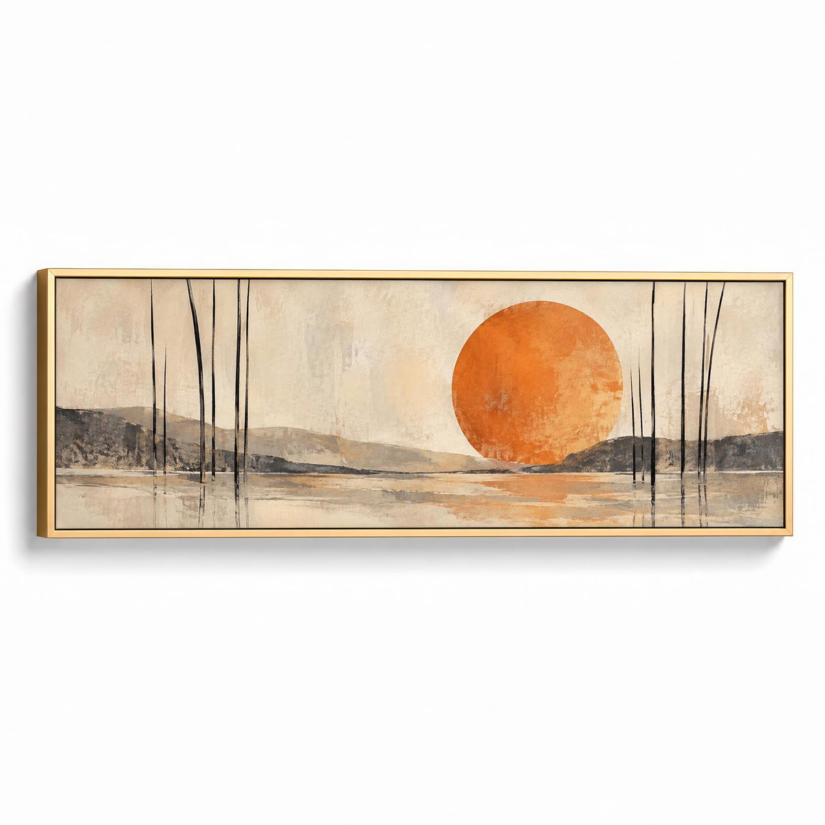 Inked Clay Canvas Print Gold Wall Art - Melrose Editions